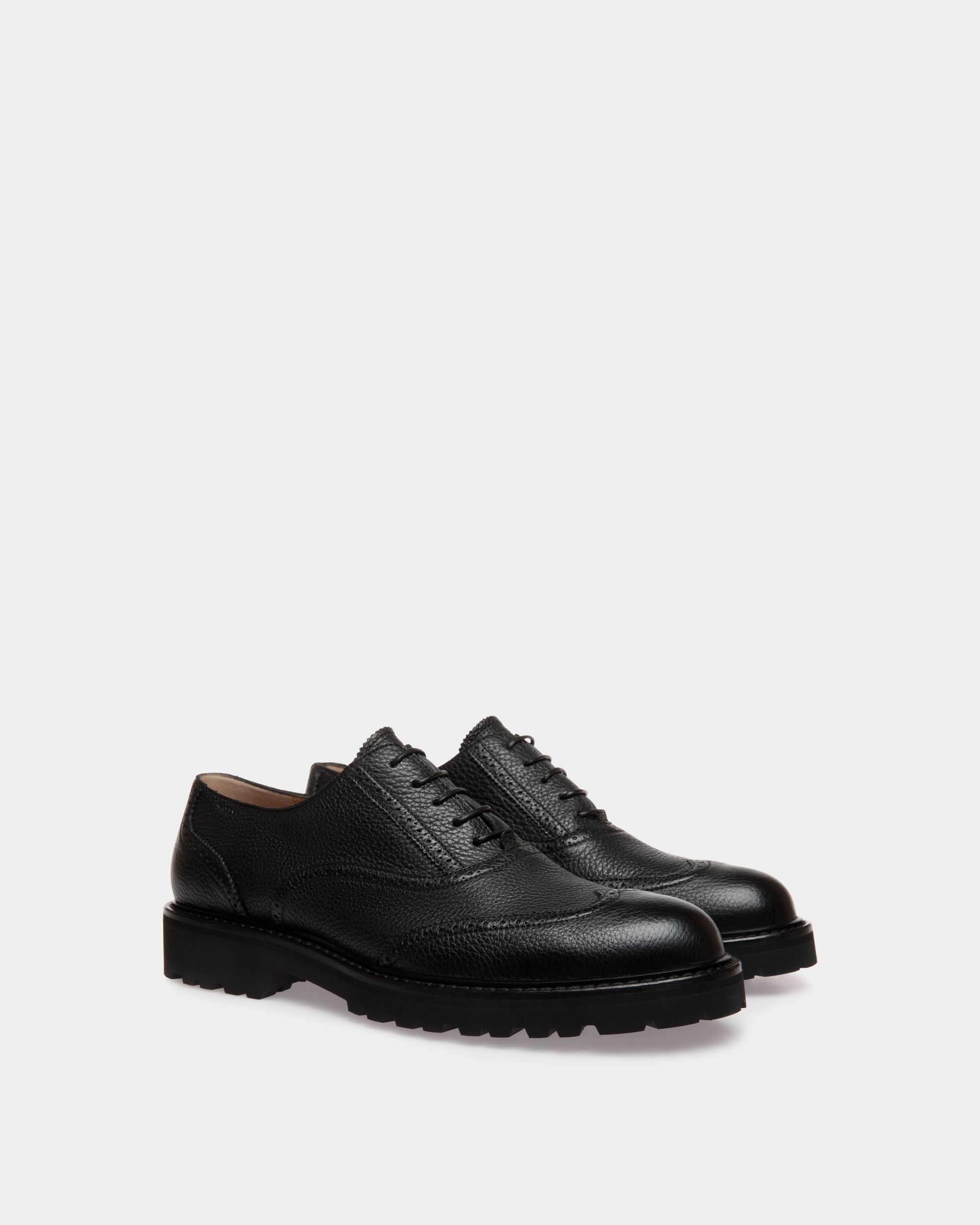 Lace-Ups In Black Leather - Homme - Bally - 02