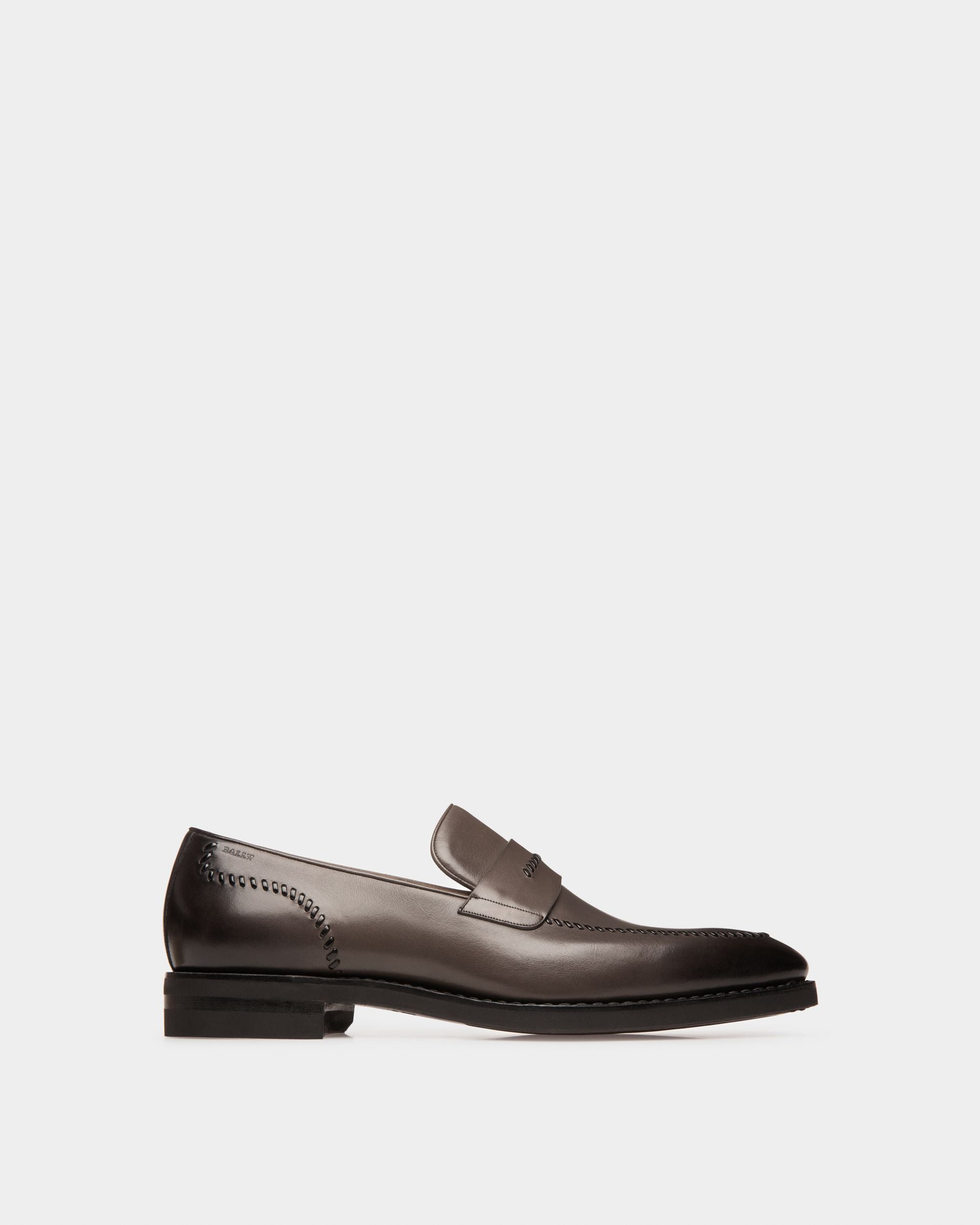 Scober Mocassins En Cuir Vert Militaire - Homme - Bally - 01