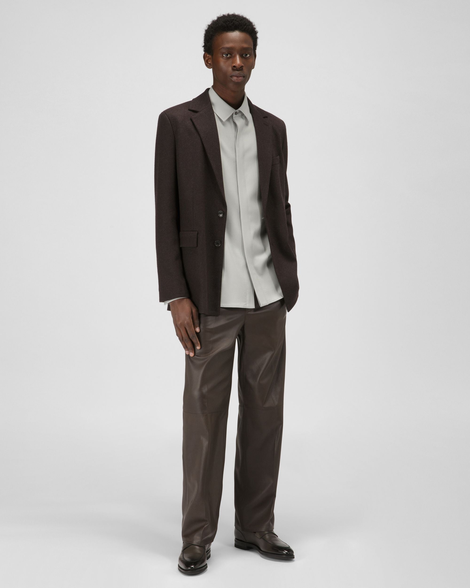 Scober Mocassins En Cuir Vert Militaire - Homme - Bally - 03