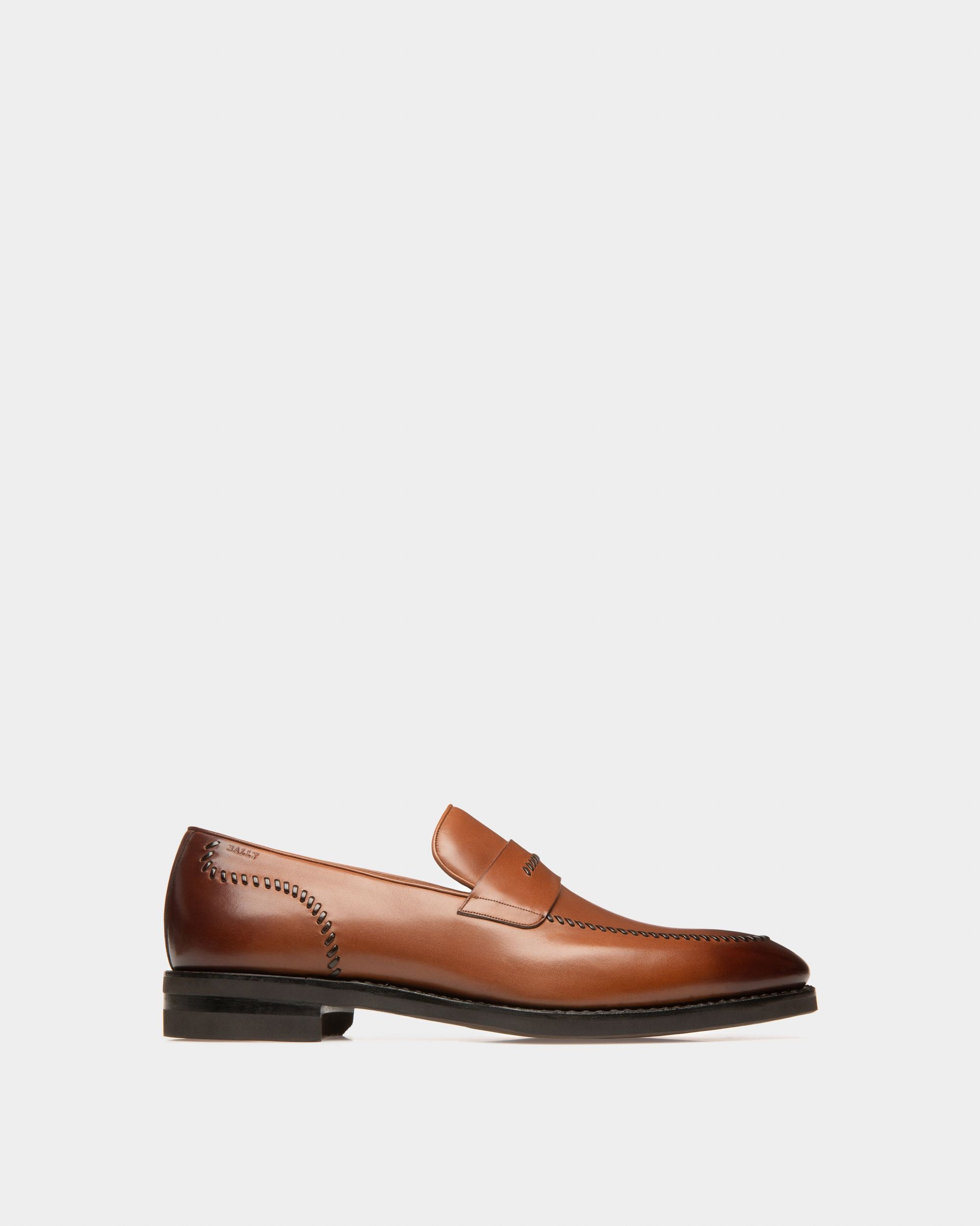 Scober Mocassins En Cuir Marron - Homme - Bally - 01