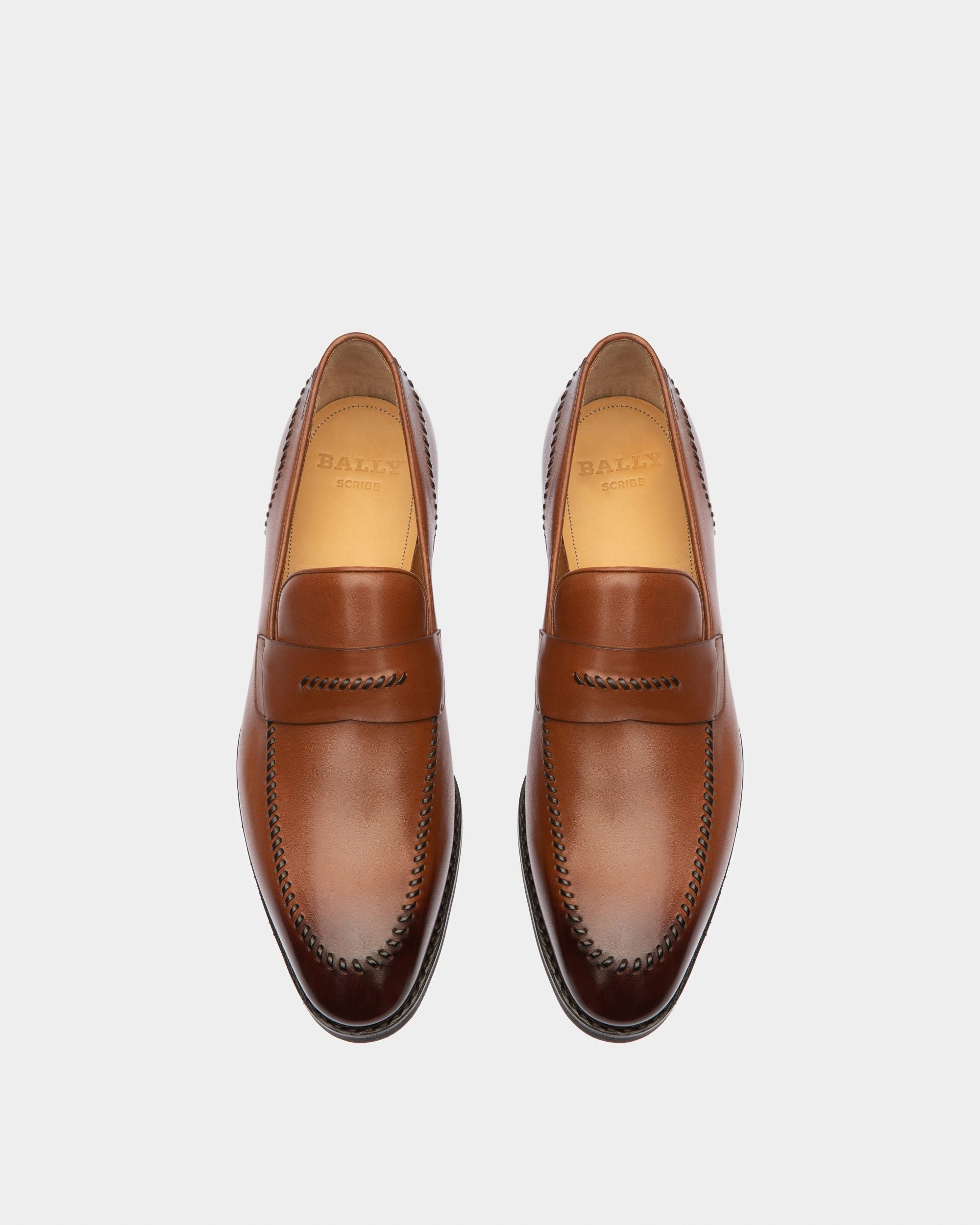 Scober Mocassins En Cuir Marron - Homme - Bally - 02