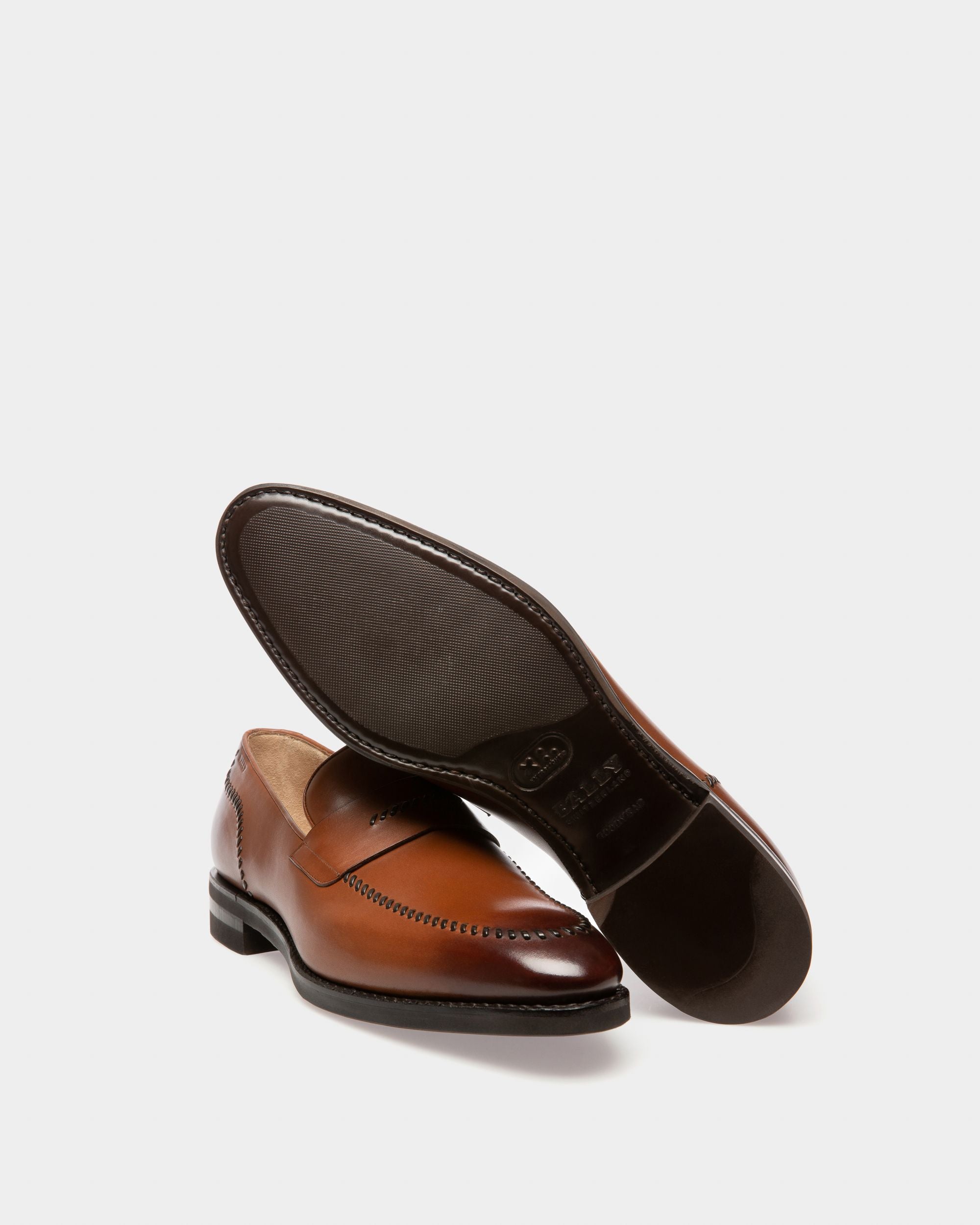 Scober Mocassins En Cuir Marron - Homme - Bally - 05