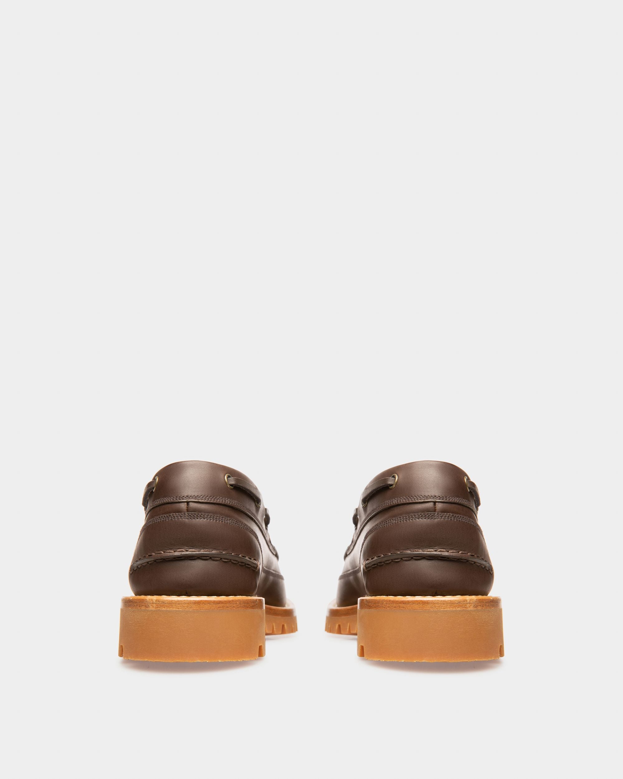 Tristan Derbies En Cuir Marron - Homme - Bally - 03