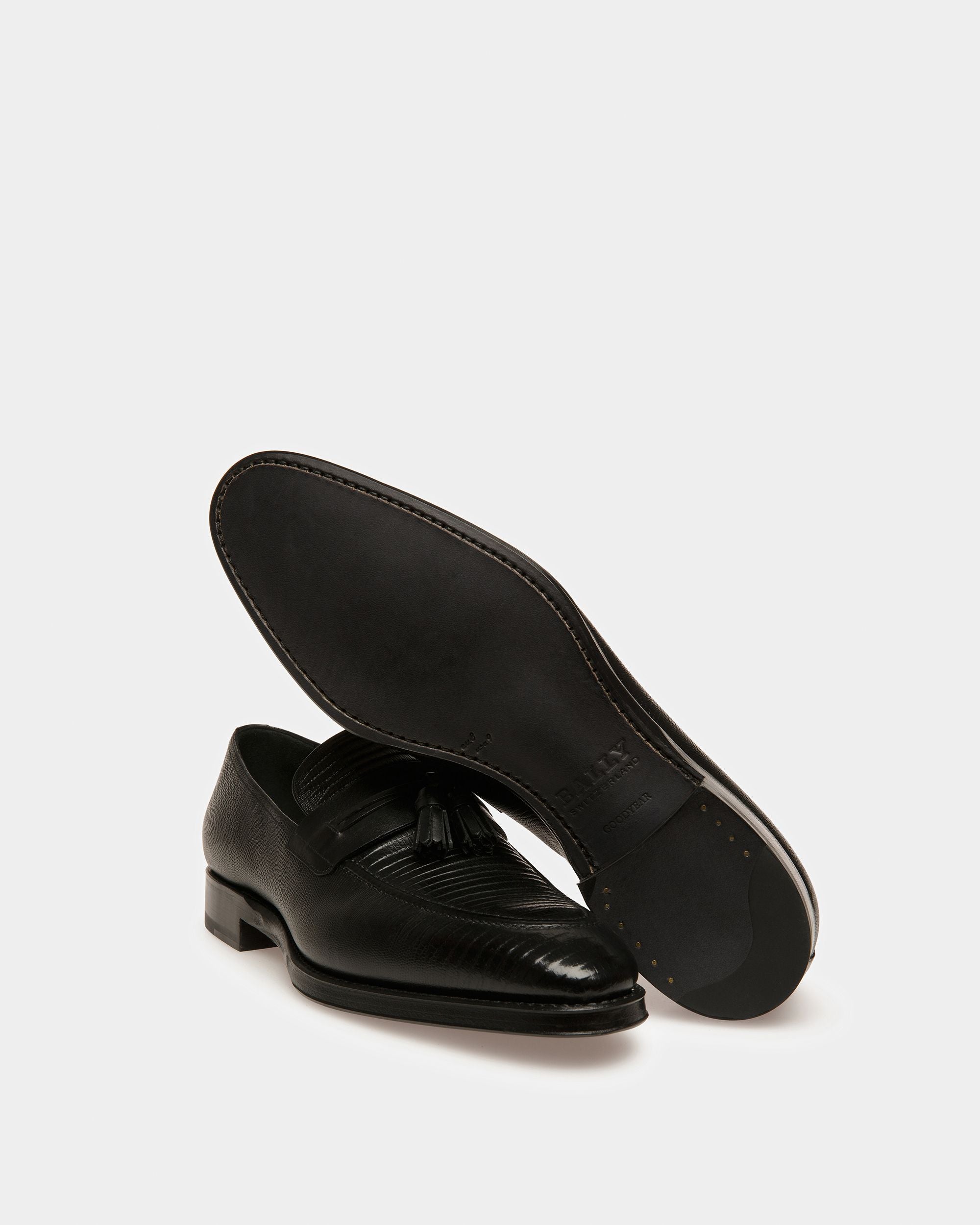 Scuvier Mocassins En Cuir Noir - Homme - Bally - 05