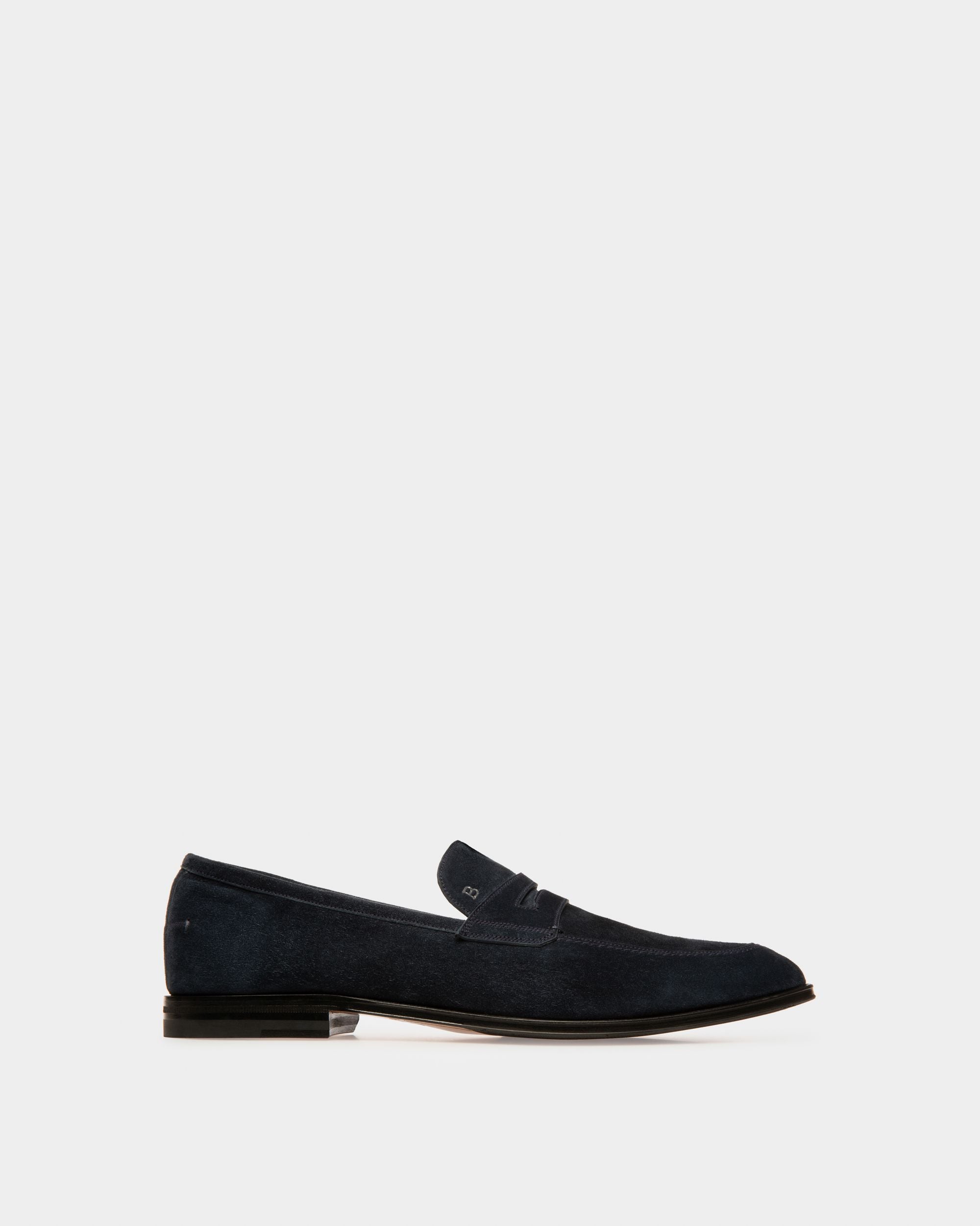 Webb Mocassins En Cuir Bleu Marine - Homme - Bally - 01