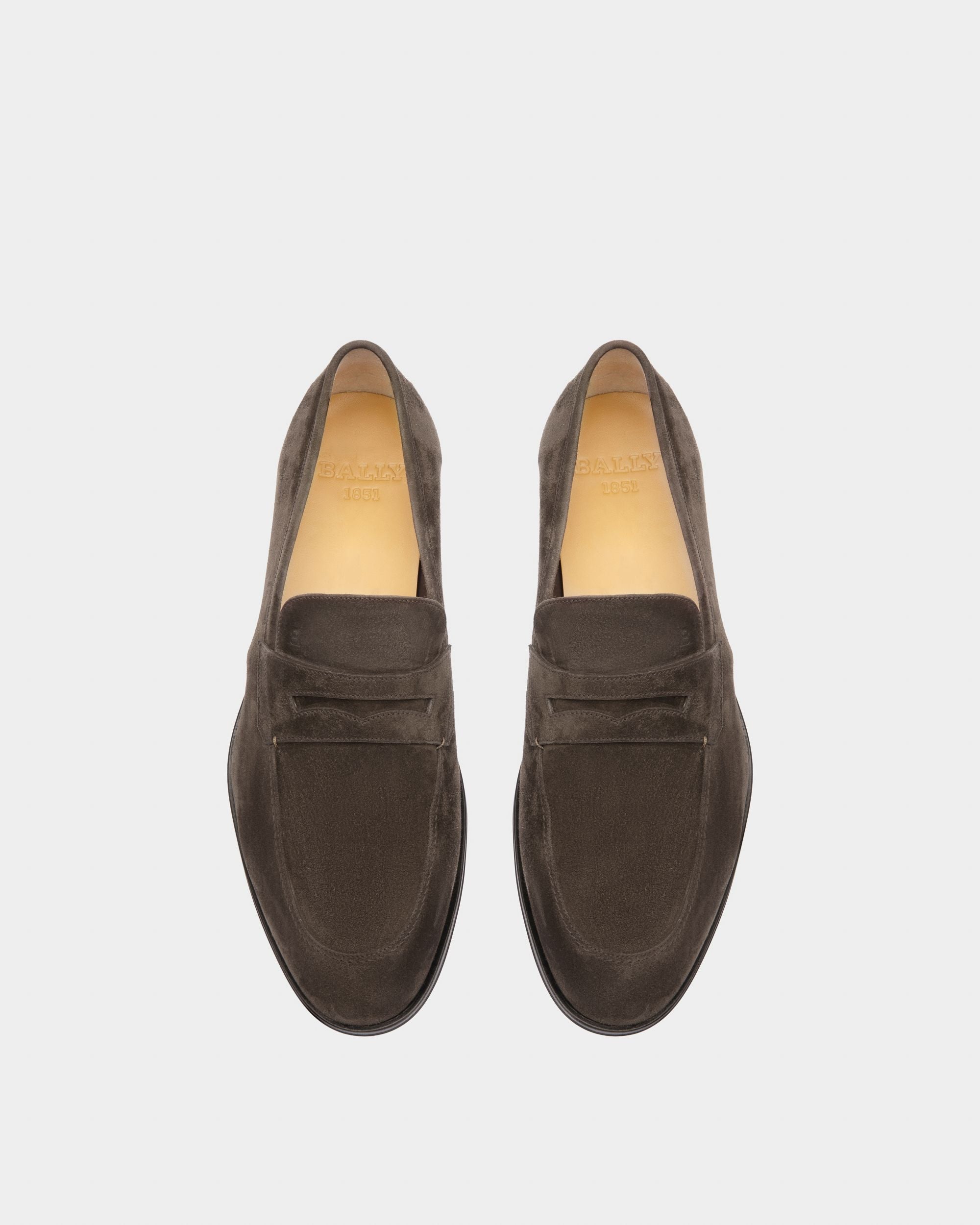 Webb Mocassins En Cuir Vert Militaire - Homme - Bally - 02