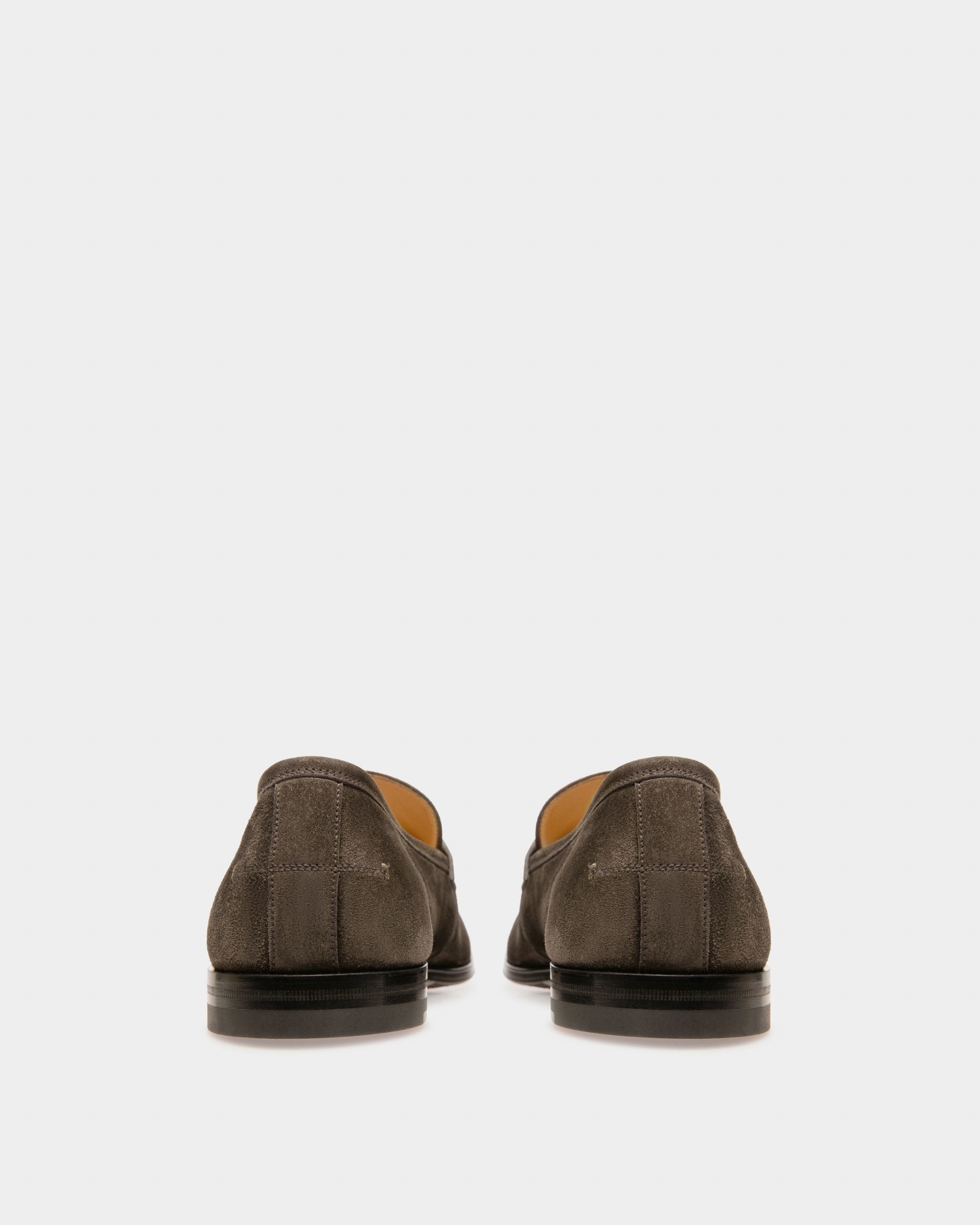 Webb Mocassins En Cuir Vert Militaire - Homme - Bally - 03