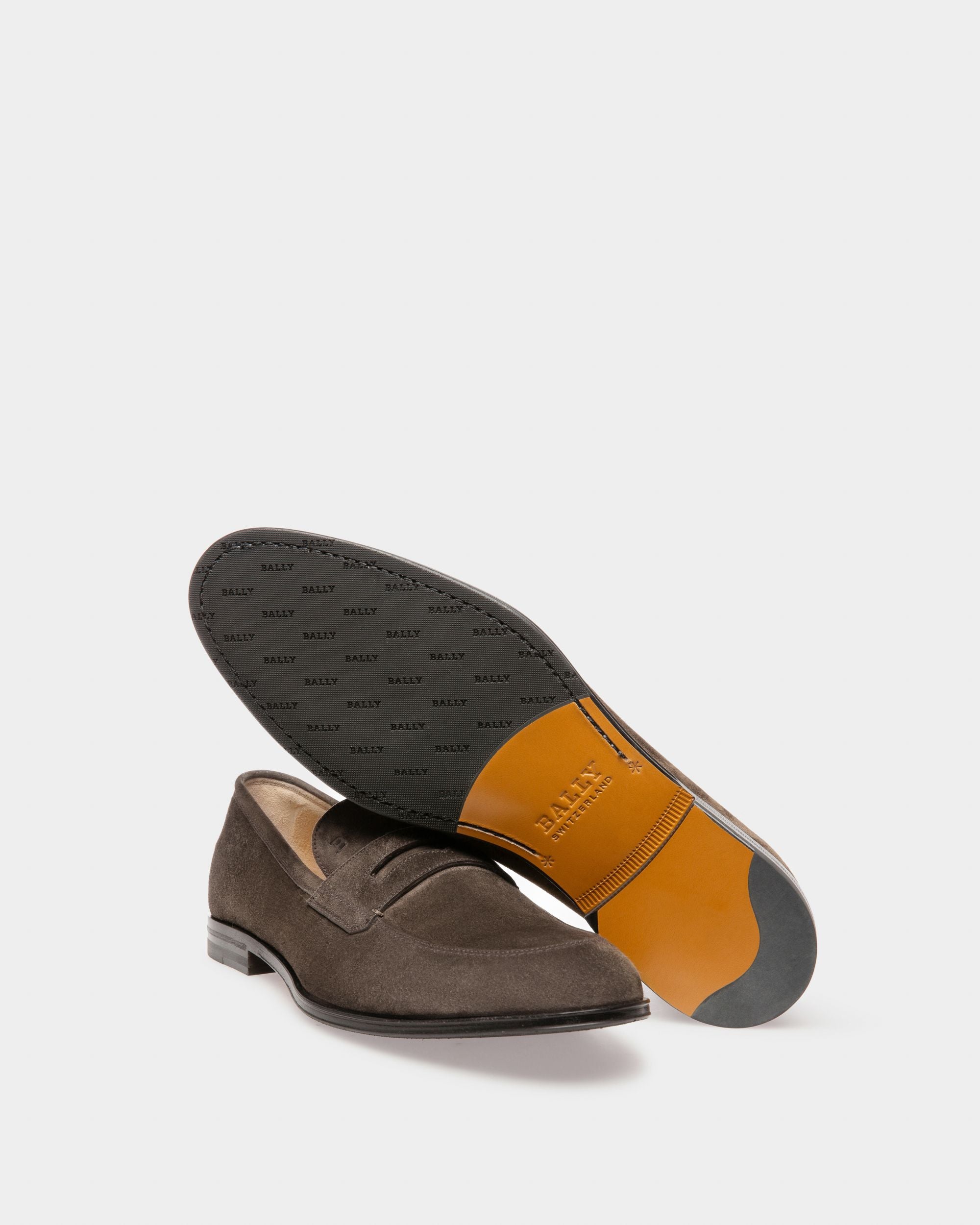Webb Mocassins En Cuir Vert Militaire - Homme - Bally - 04