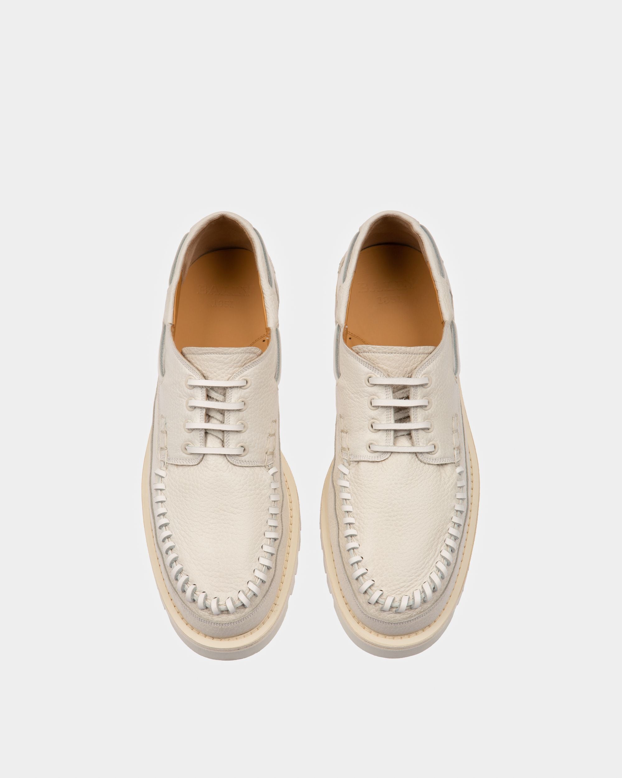 Trendal Derbies En Cuir Blanc - Homme - Bally - 02