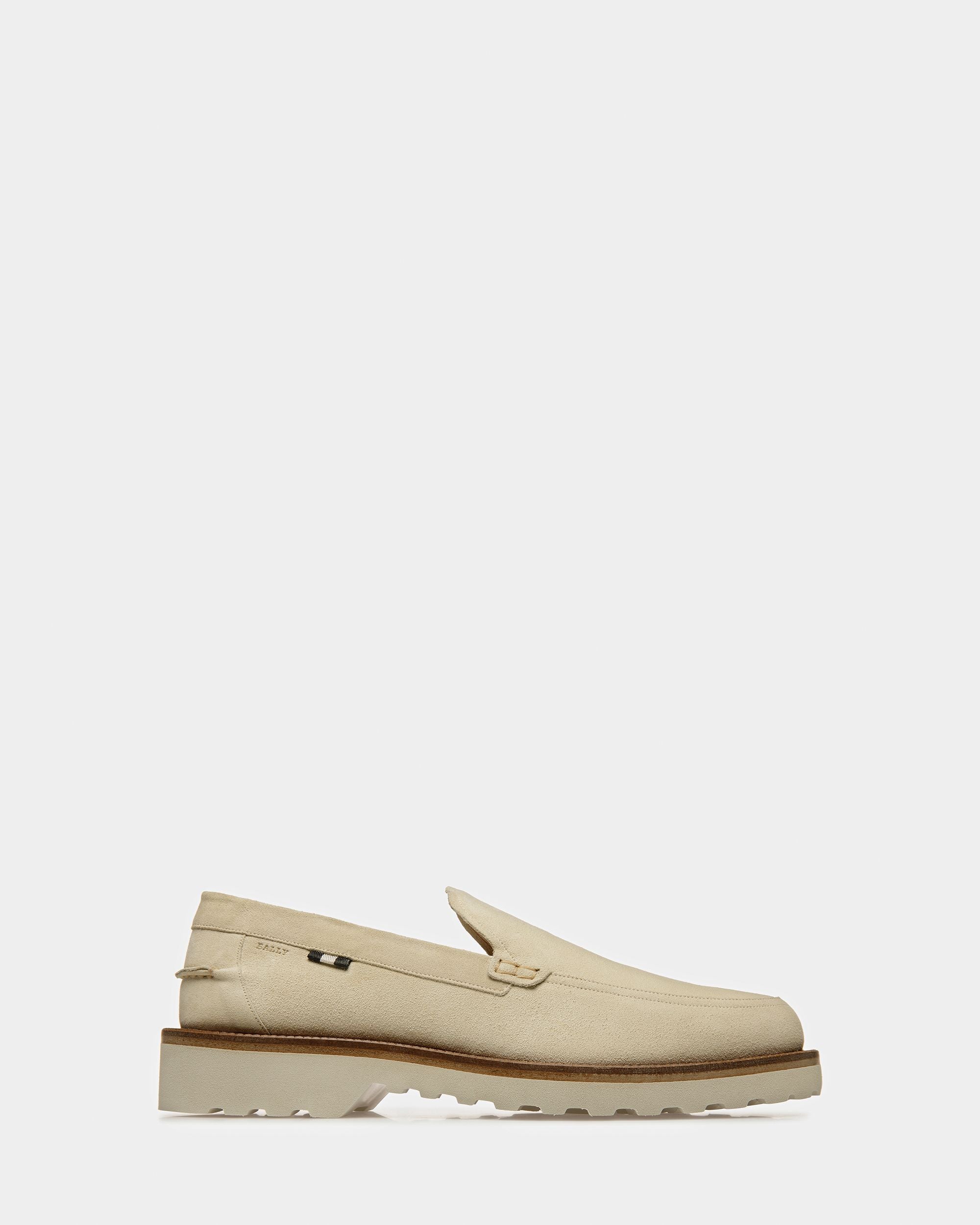 Novald Mocassins En Cuir Couleur Fossile - Homme - Bally - 01