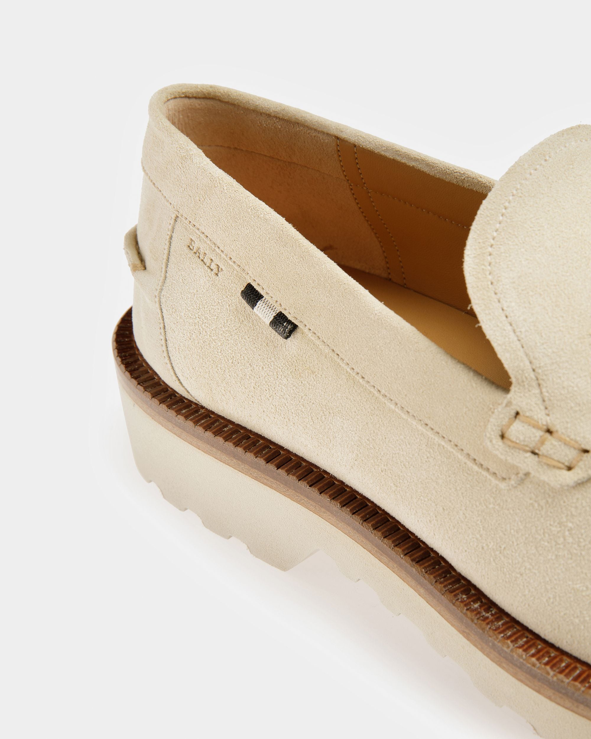 Novald Mocassins En Cuir Couleur Fossile - Homme - Bally - 03