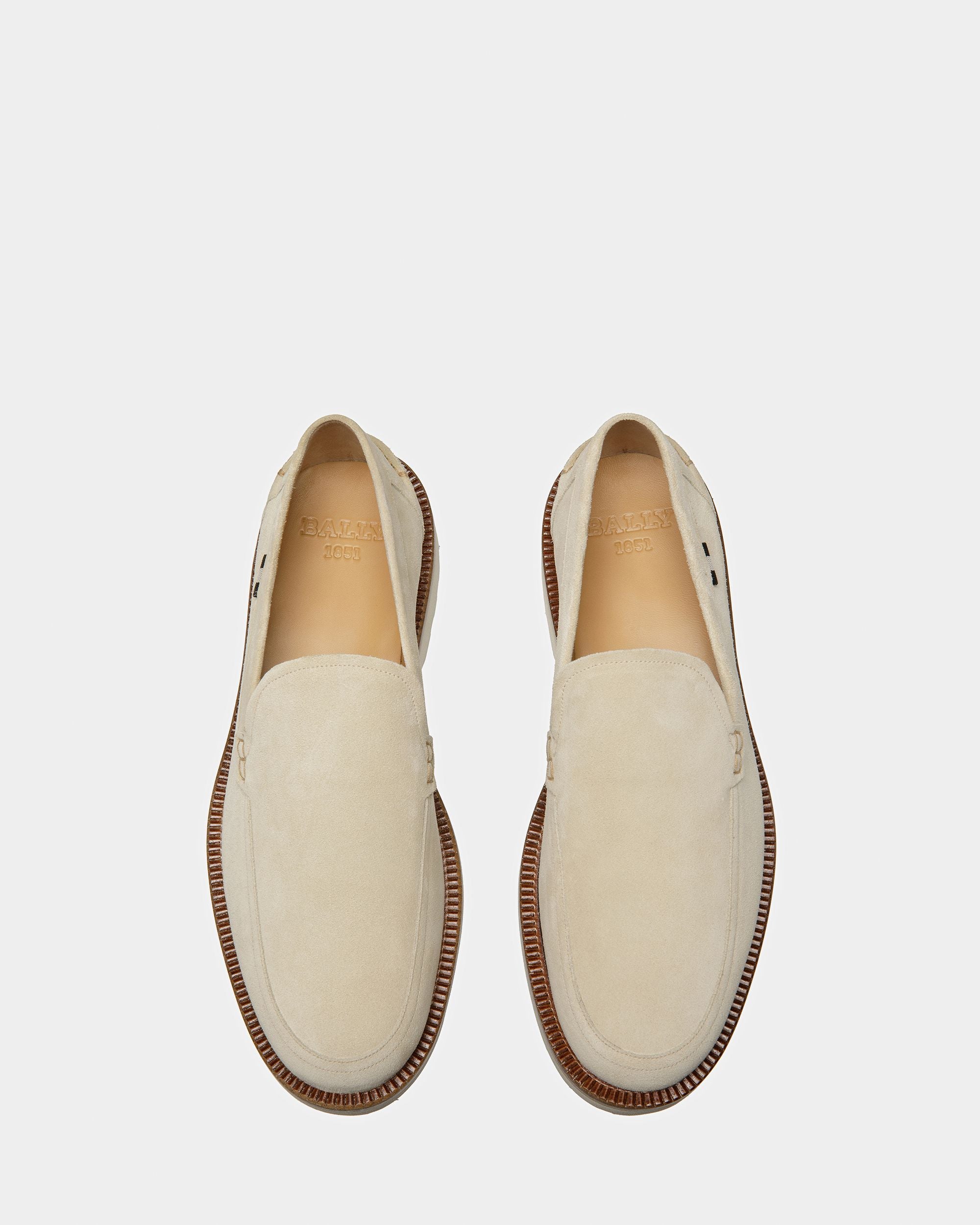 Novald Mocassins En Cuir Couleur Fossile - Homme - Bally - 04