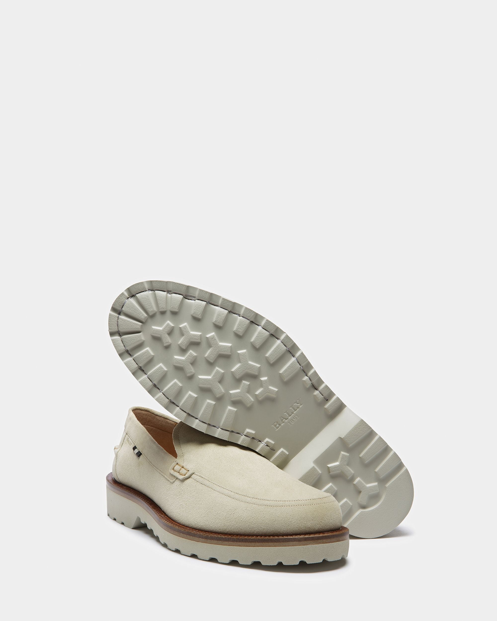 Novald Mocassins En Cuir Couleur Fossile - Homme - Bally - 06
