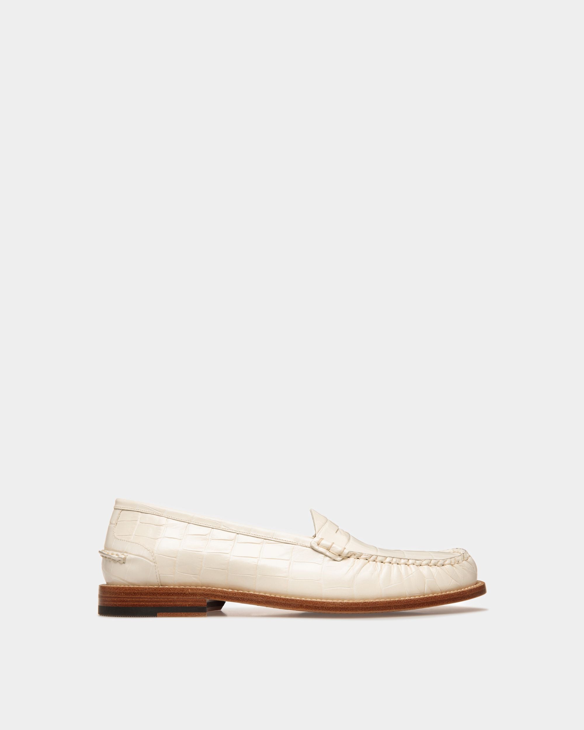 Mocassins Rome En Cuir Ivoire - Homme - Bally - 01
