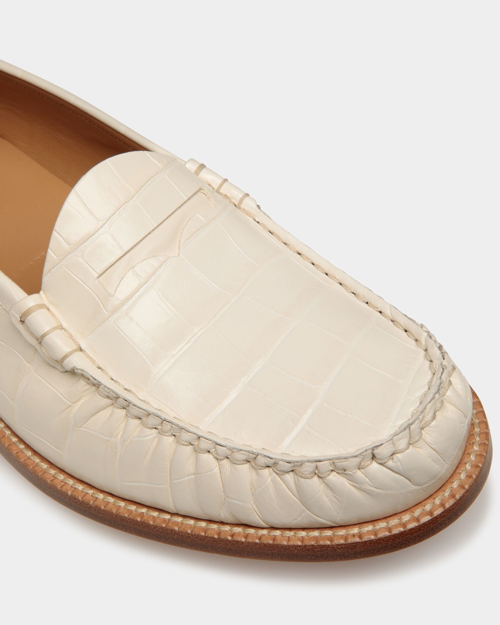 Mocassins Rome En Cuir Ivoire - Homme - Bally - 05