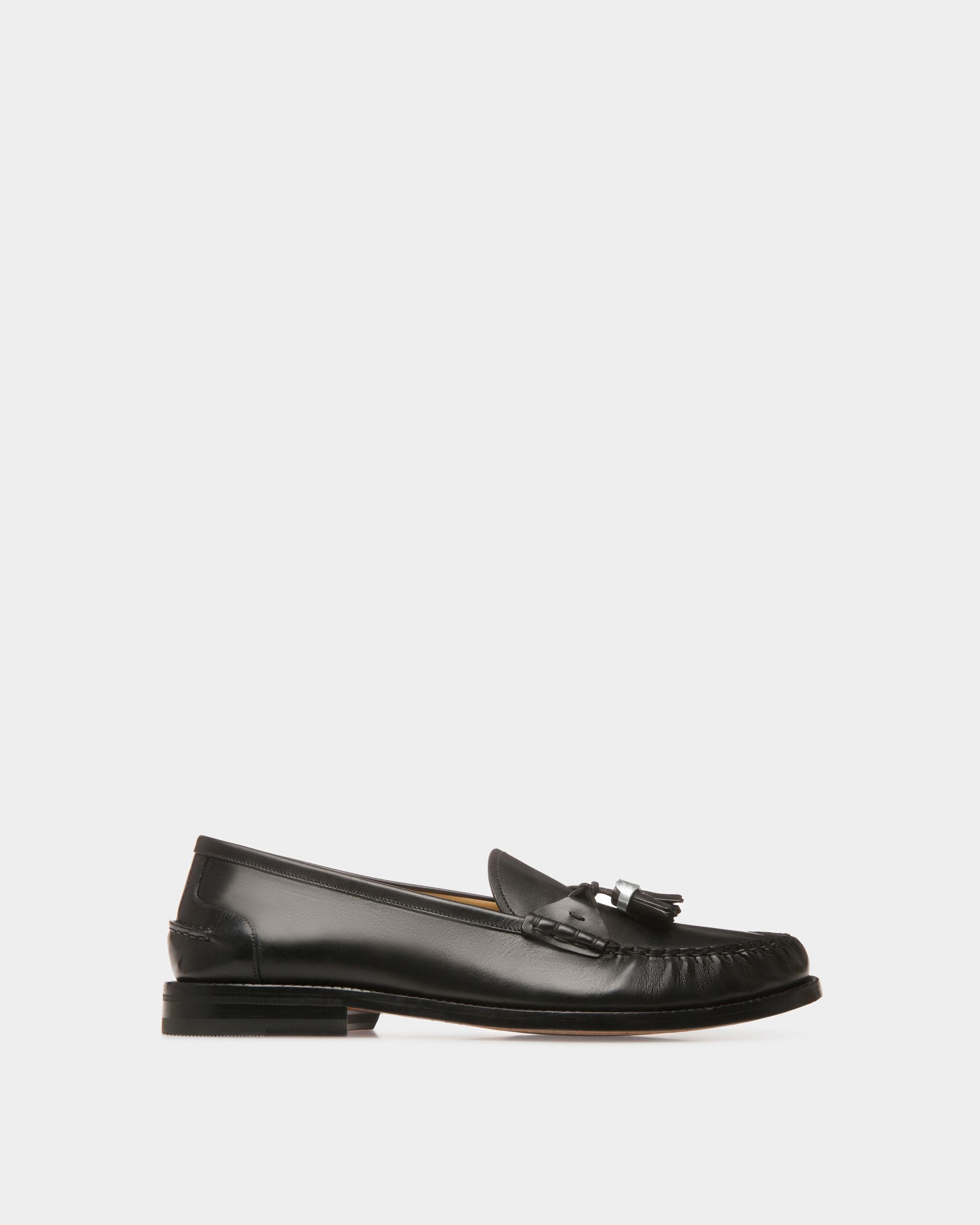Mocassins Rome En Cuir Noir - Homme - Bally - 01