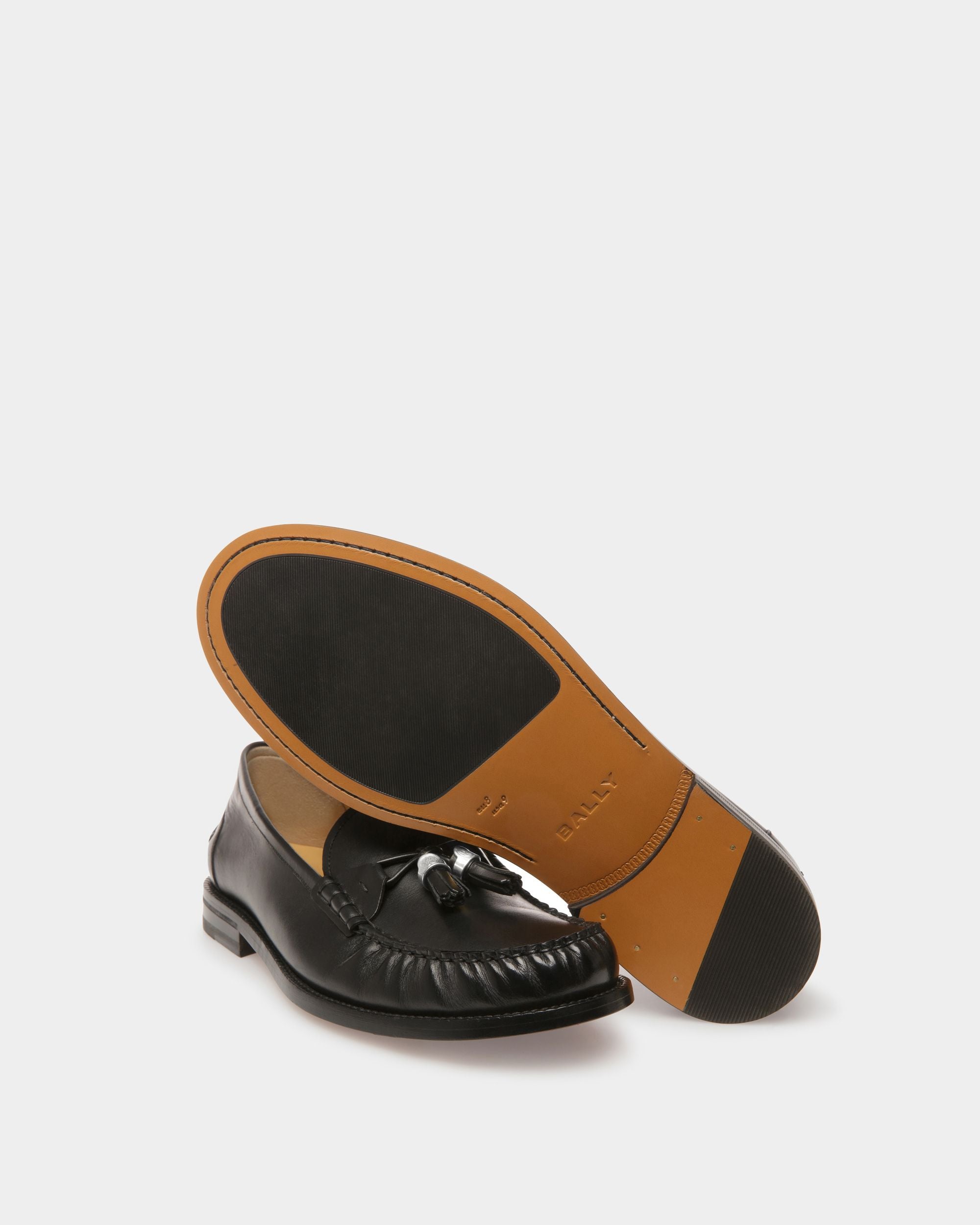 Mocassins Rome En Cuir Noir - Homme - Bally - 05