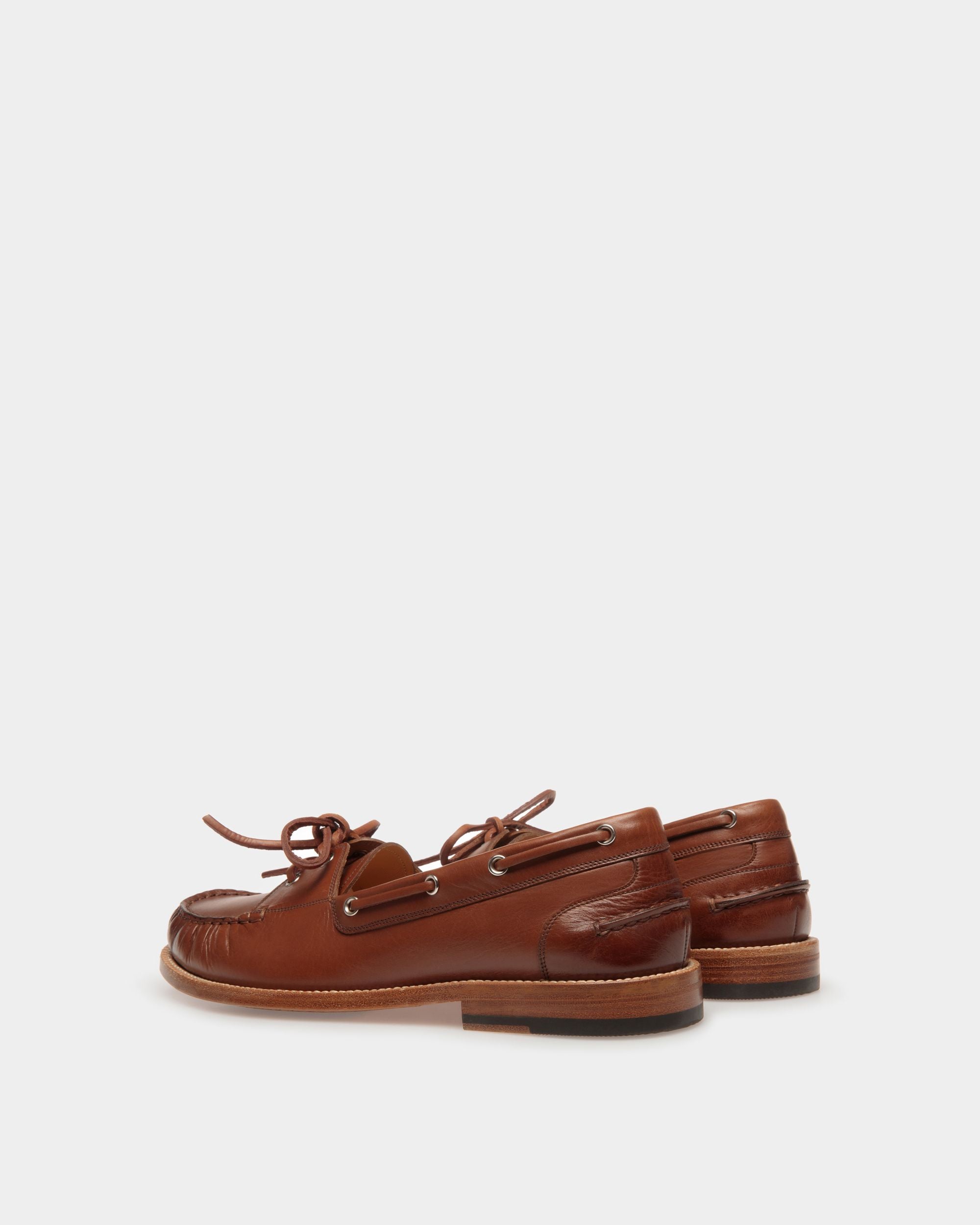 Mocassins Rome En Cuir Marron - Homme - Bally - 04
