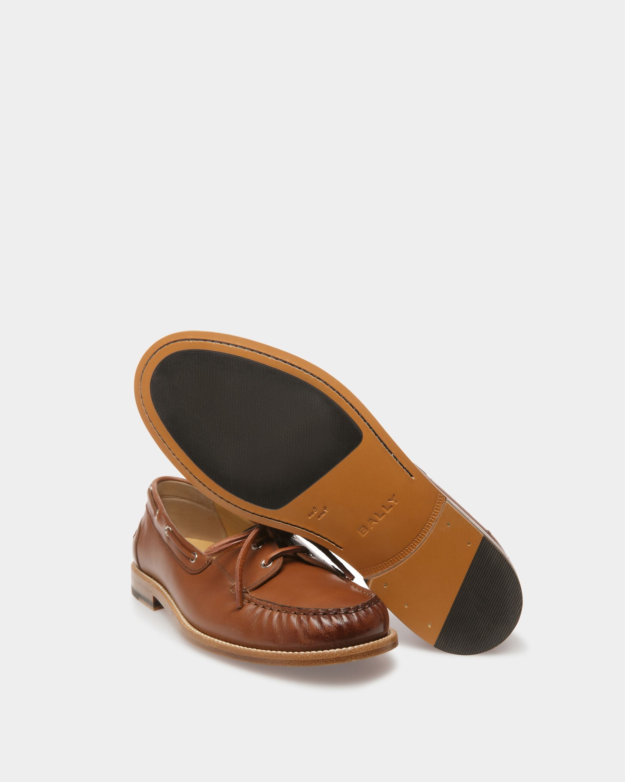 Mocassins Rome En Cuir Marron - Homme - Bally - 05