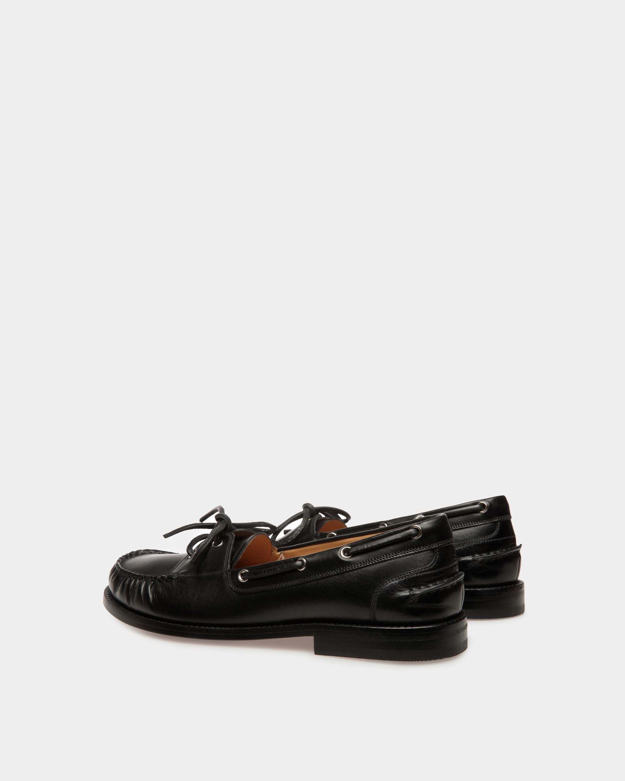 Mocassins Rome En Cuir Noir - Homme - Bally - 04
