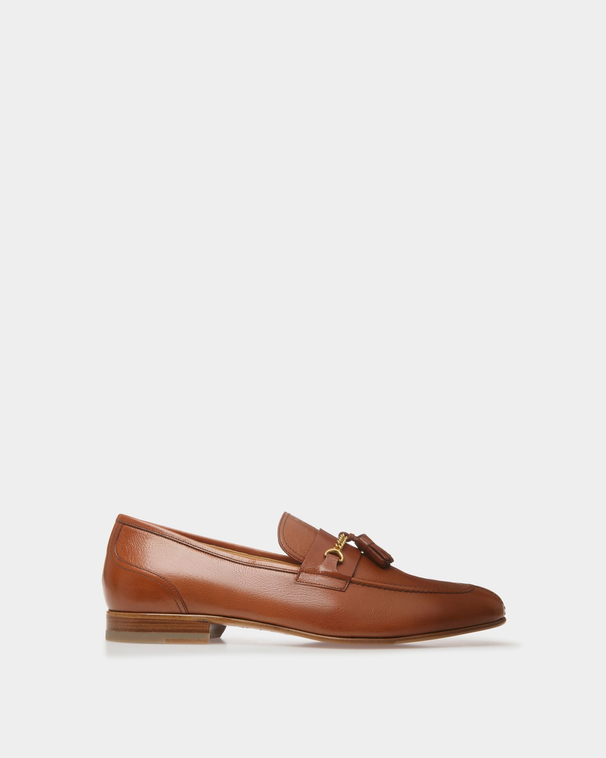 Mocassins Suisse En Cuir Marron - Homme - Bally - 01
