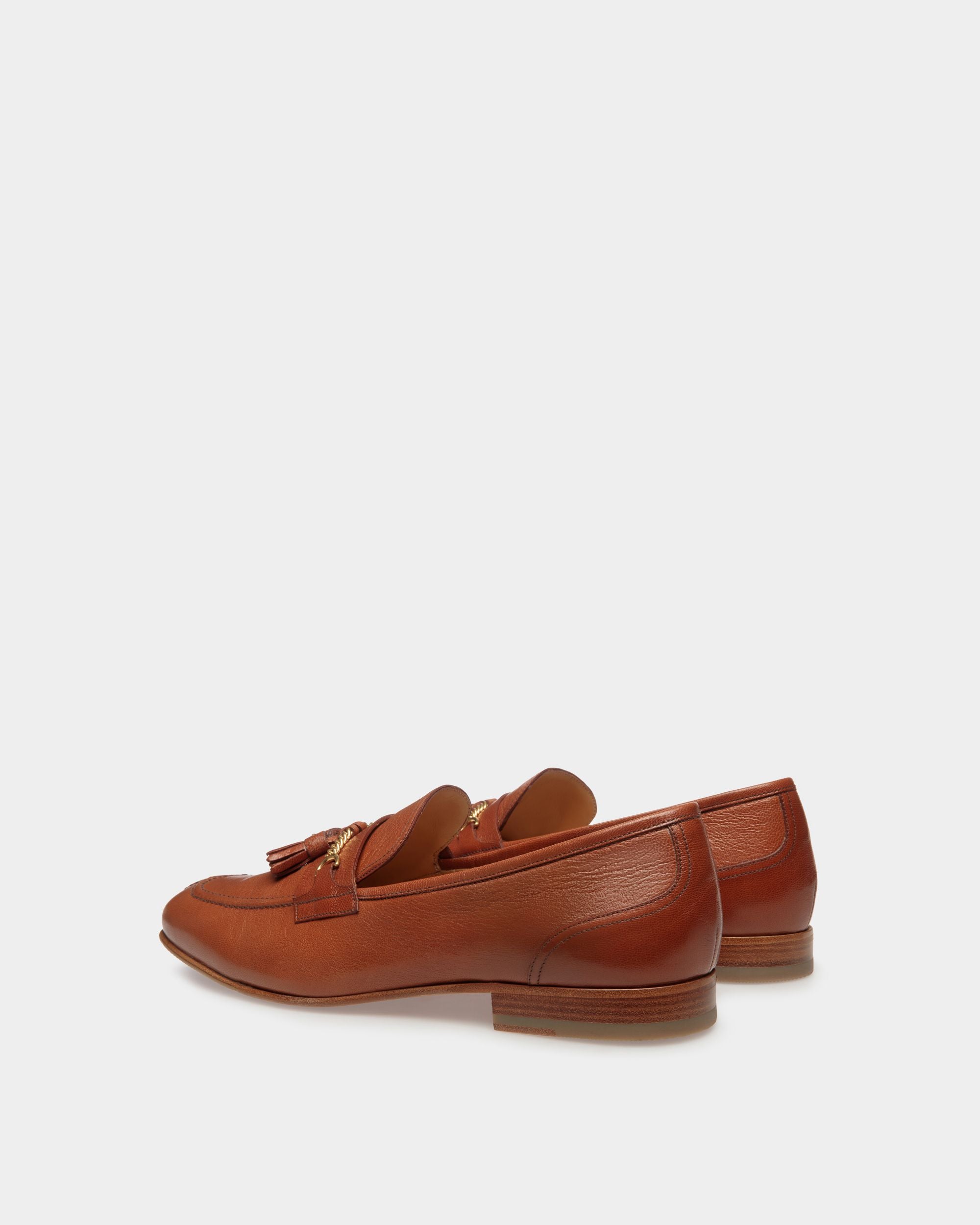 Mocassins Suisse En Cuir Marron - Homme - Bally - 03