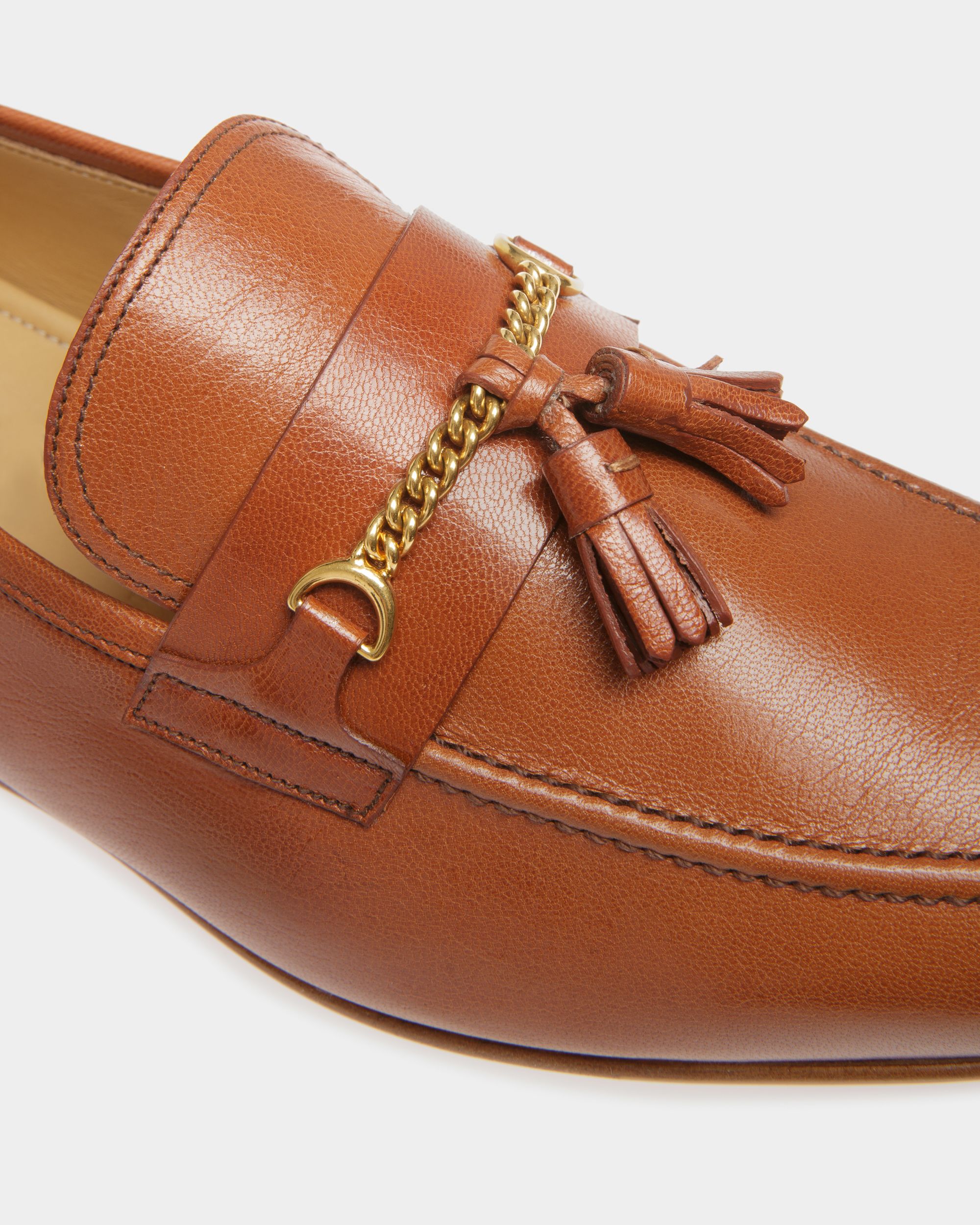 Mocassins Suisse En Cuir Marron - Homme - Bally - 05