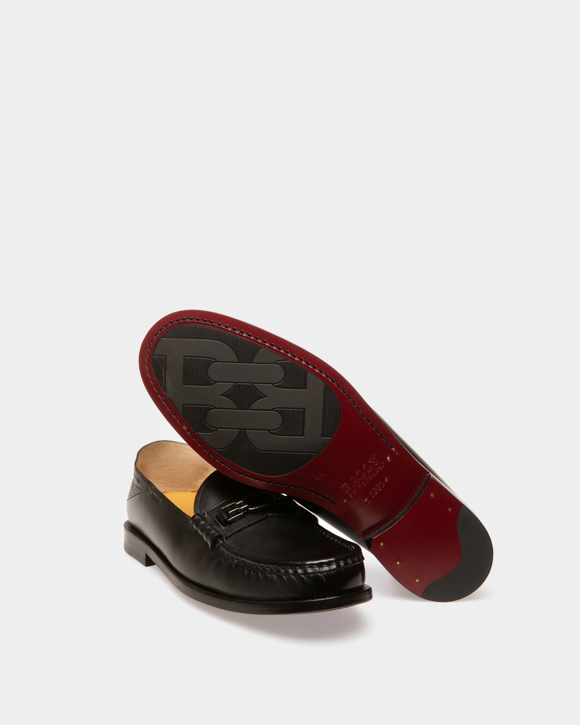 Coriano Mocassins En Cuir Noir - Homme - Bally - 04