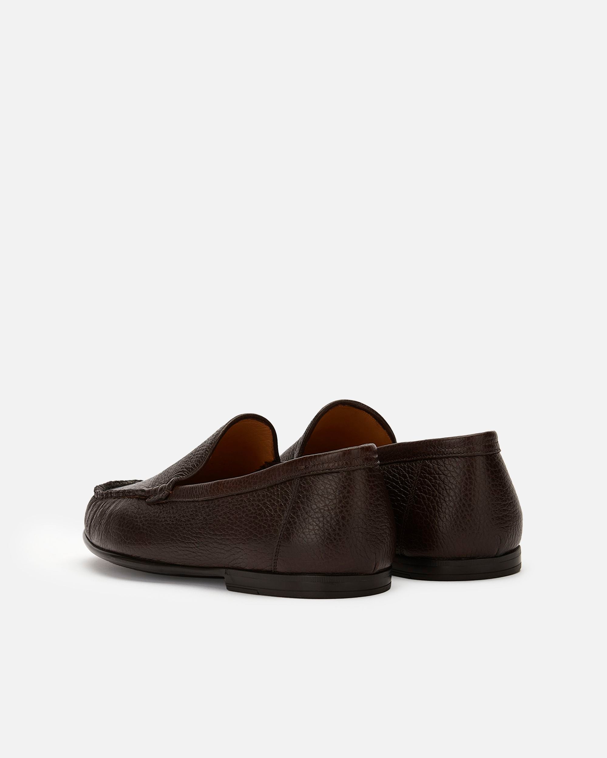 Men's Brown Leather Loafers - Homme - Bally - 03