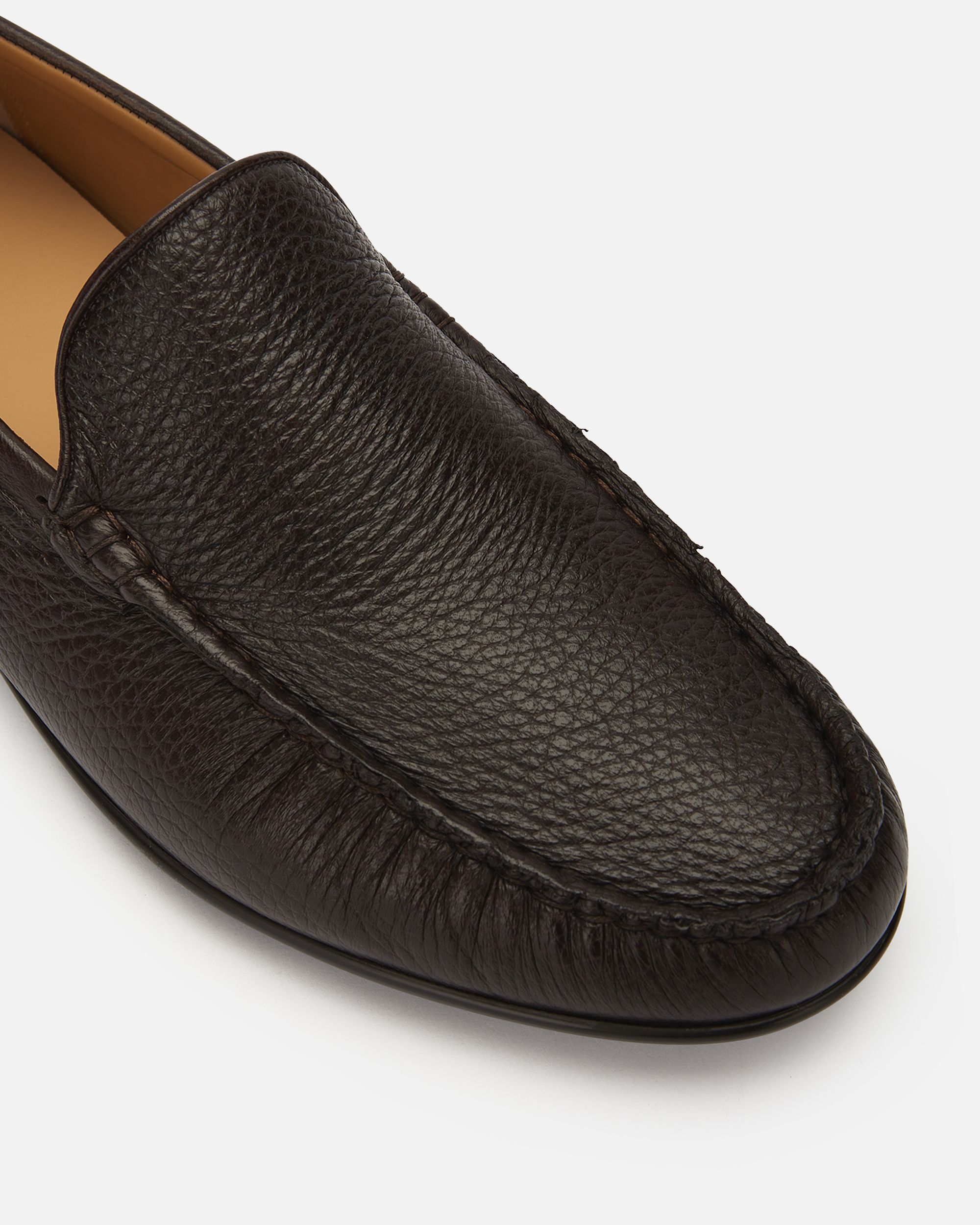 Mocassin En Cuir Grainé Marron - Homme - Bally - 04