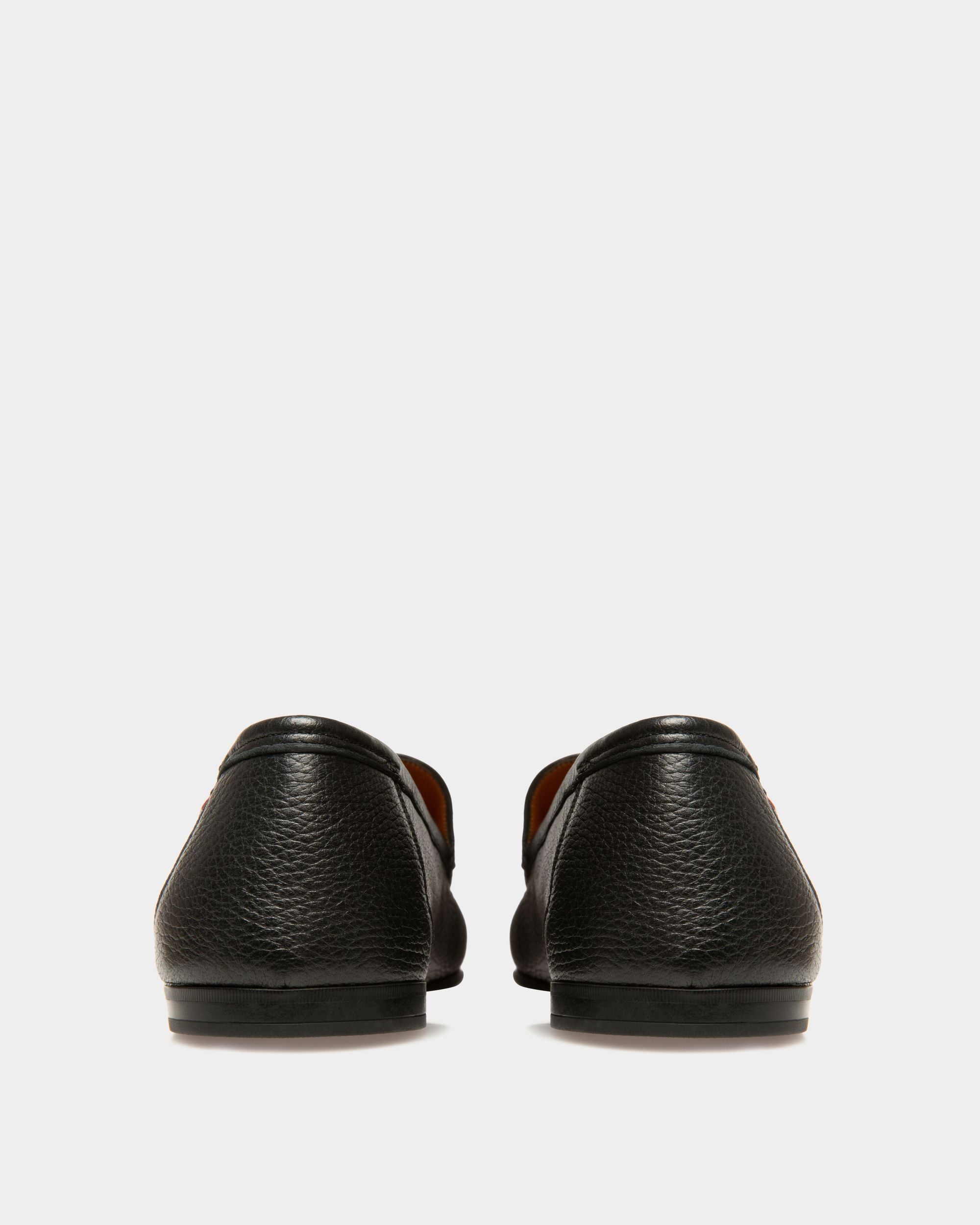 Mocassin En Cuir Grainé Noir - Homme - Bally - 04