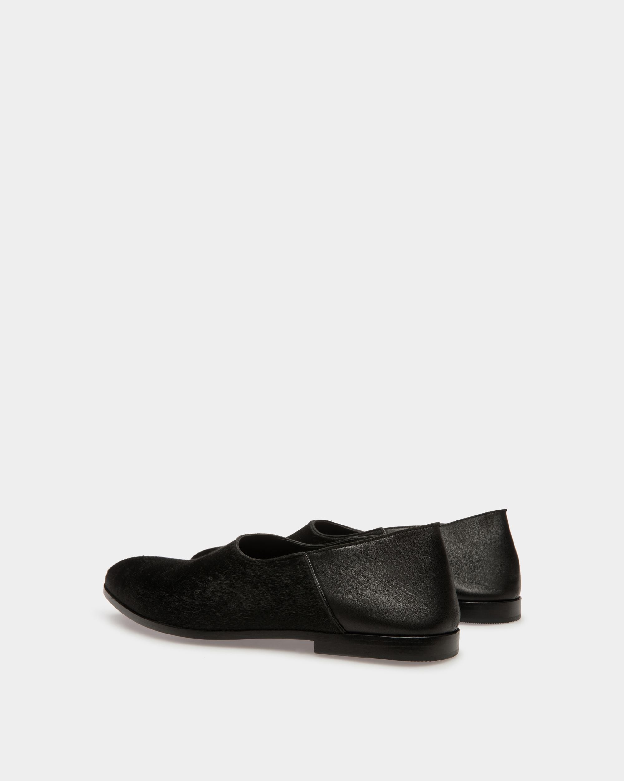 Mocassins Plats Vegas En Cuir De Veau Façon Poulain Noir - Homme - Bally - 04