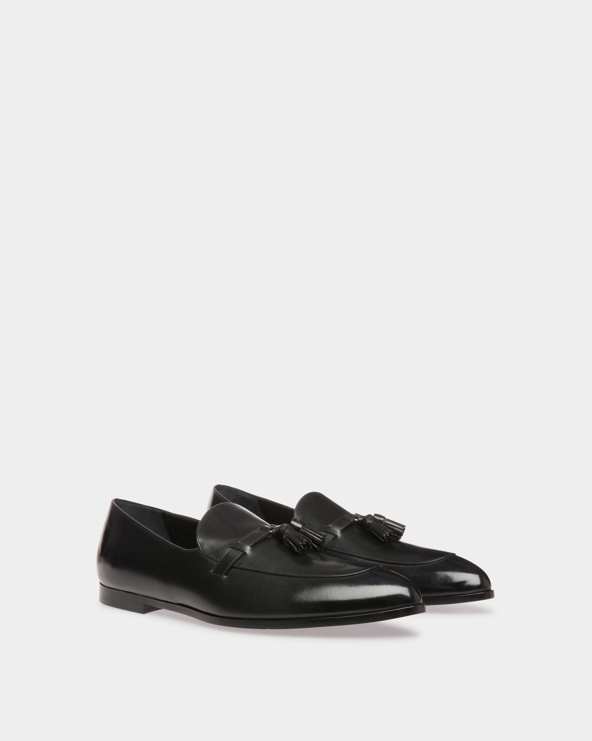 Mocassins Plats Vegas En Cuir Noir - Homme - Bally - 03
