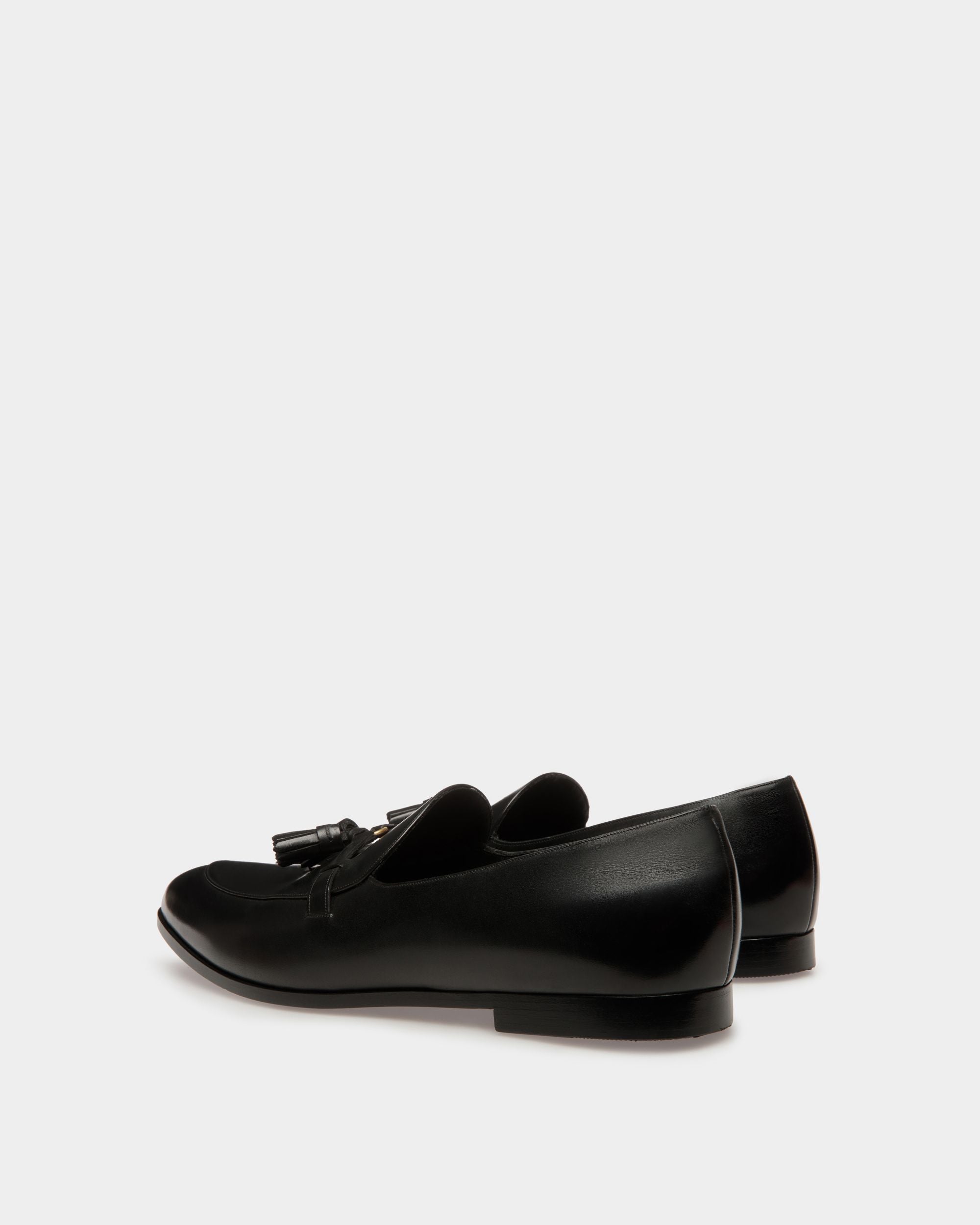 Mocassins Plats Vegas En Cuir Noir - Homme - Bally - 04
