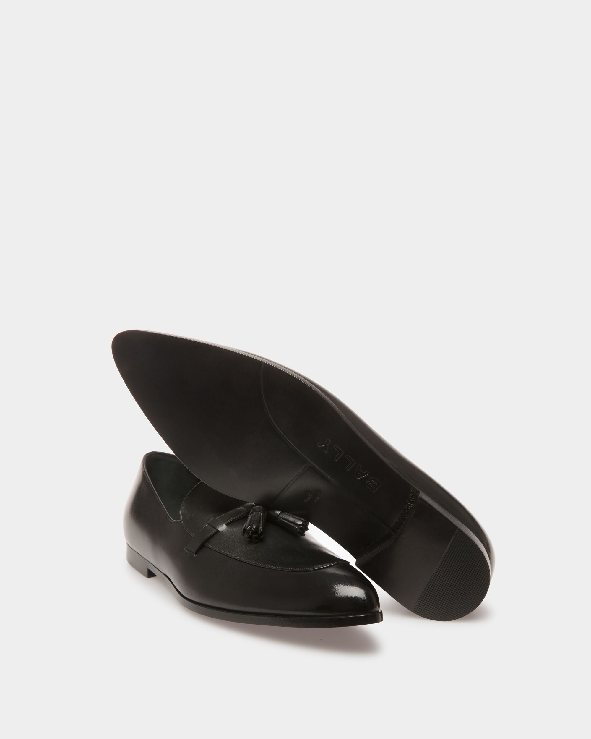 Mocassins Plats Vegas En Cuir Noir - Homme - Bally - 05