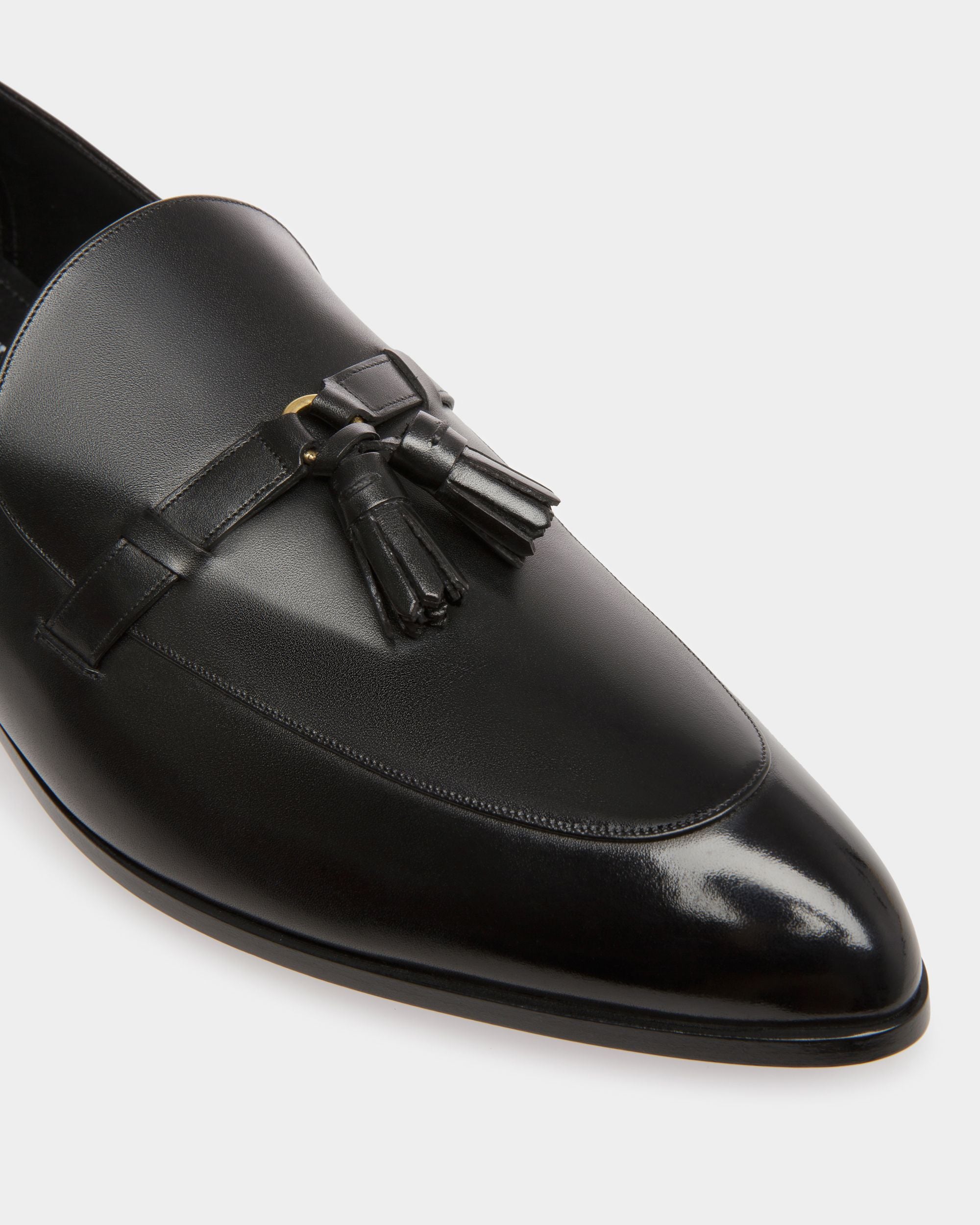 Mocassins Plats Vegas En Cuir Noir - Homme - Bally - 06