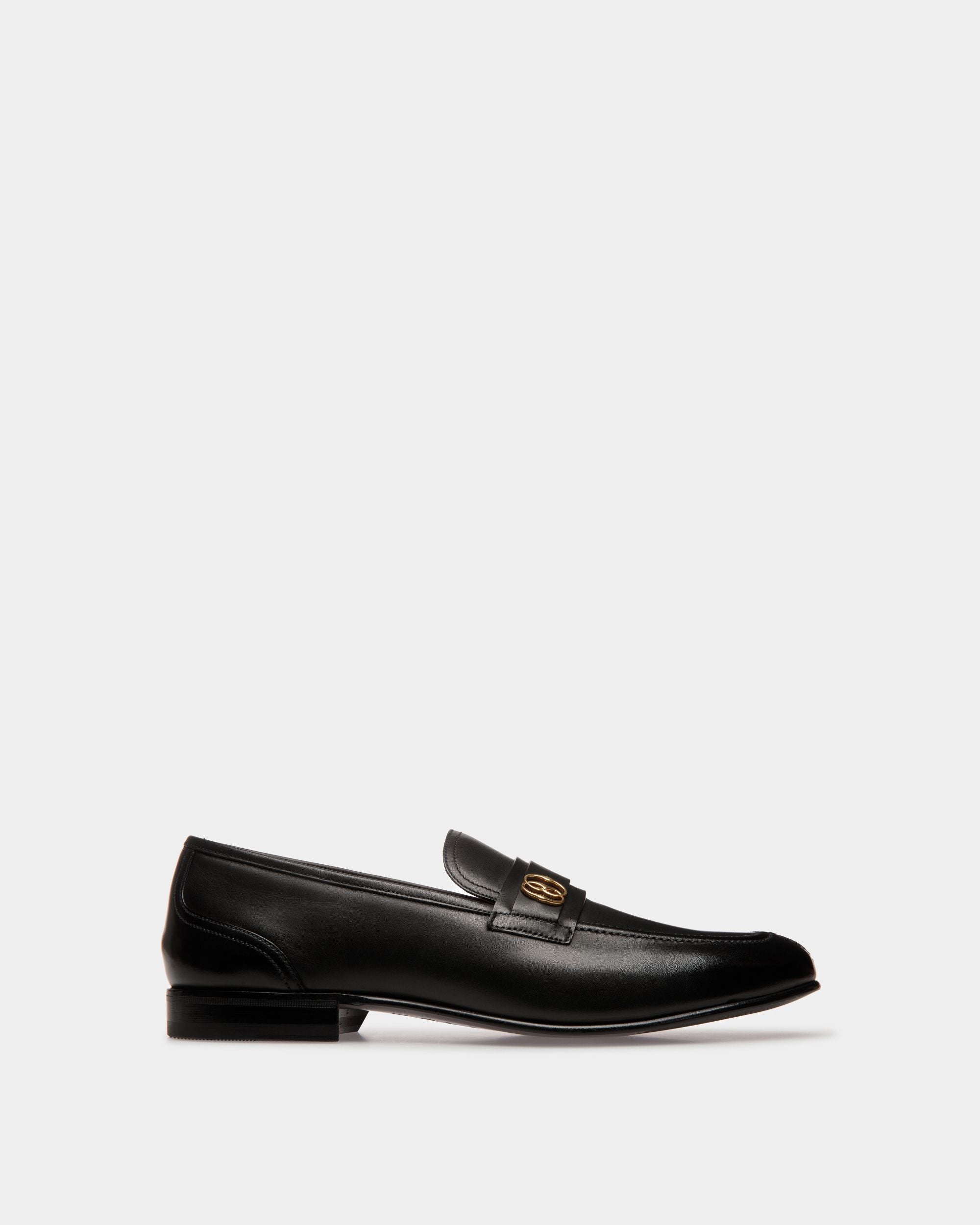 Mocassins Suisse En Cuir Noir - Homme - Bally - 01