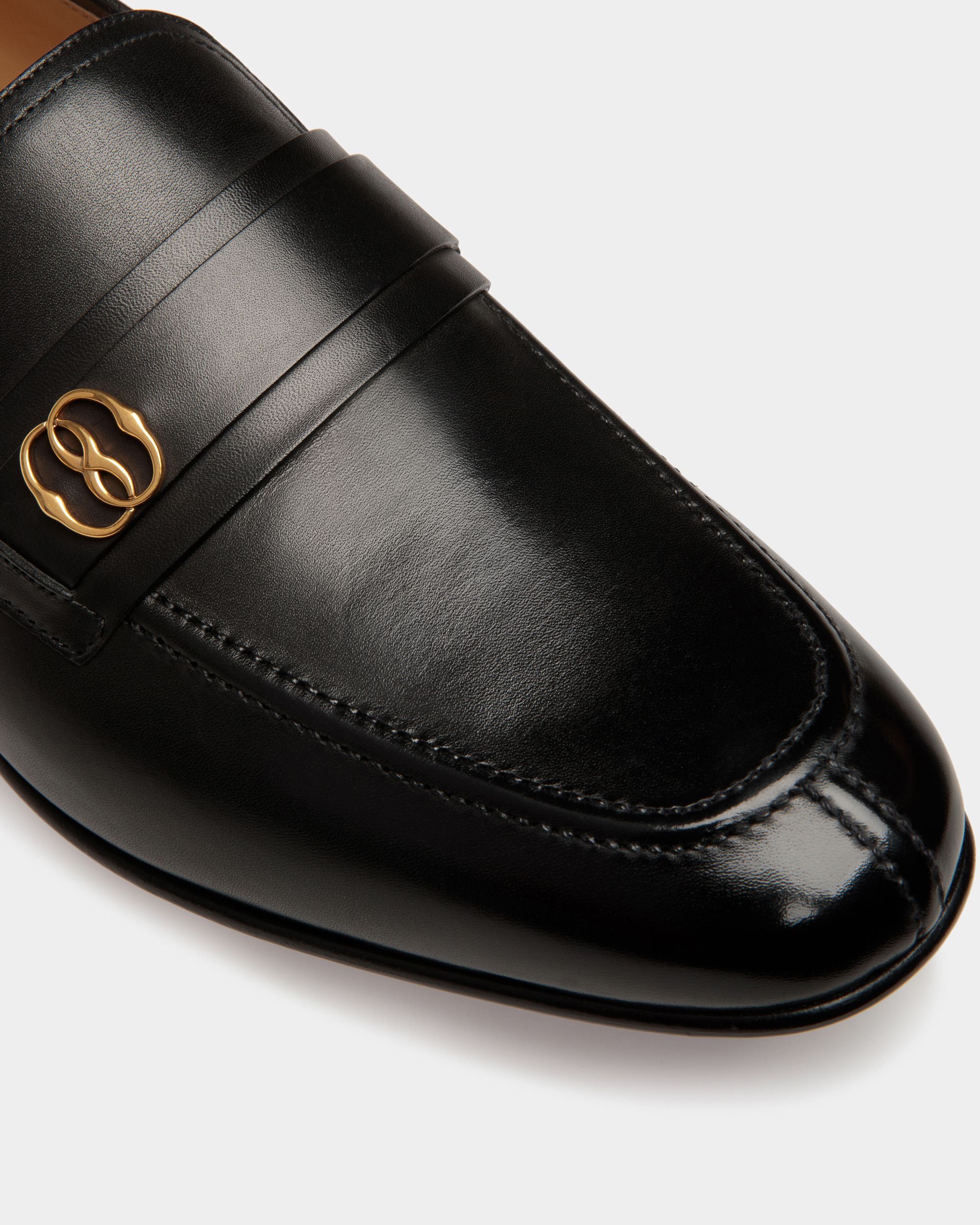 Mocassins Suisse En Cuir Noir - Homme - Bally - 04