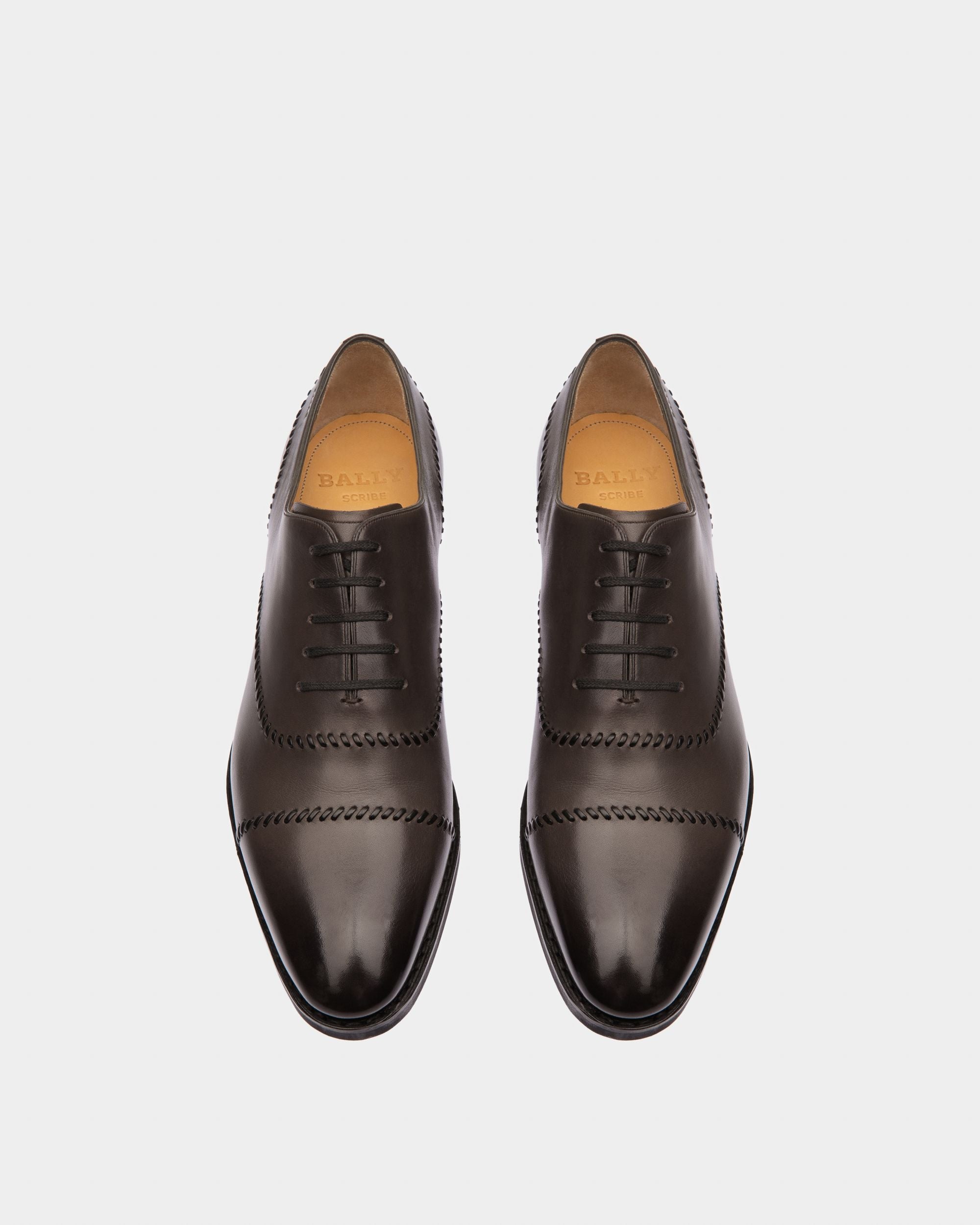 Scleyr Richelieen En Cuir Vert Militaire - Homme - Bally - 02