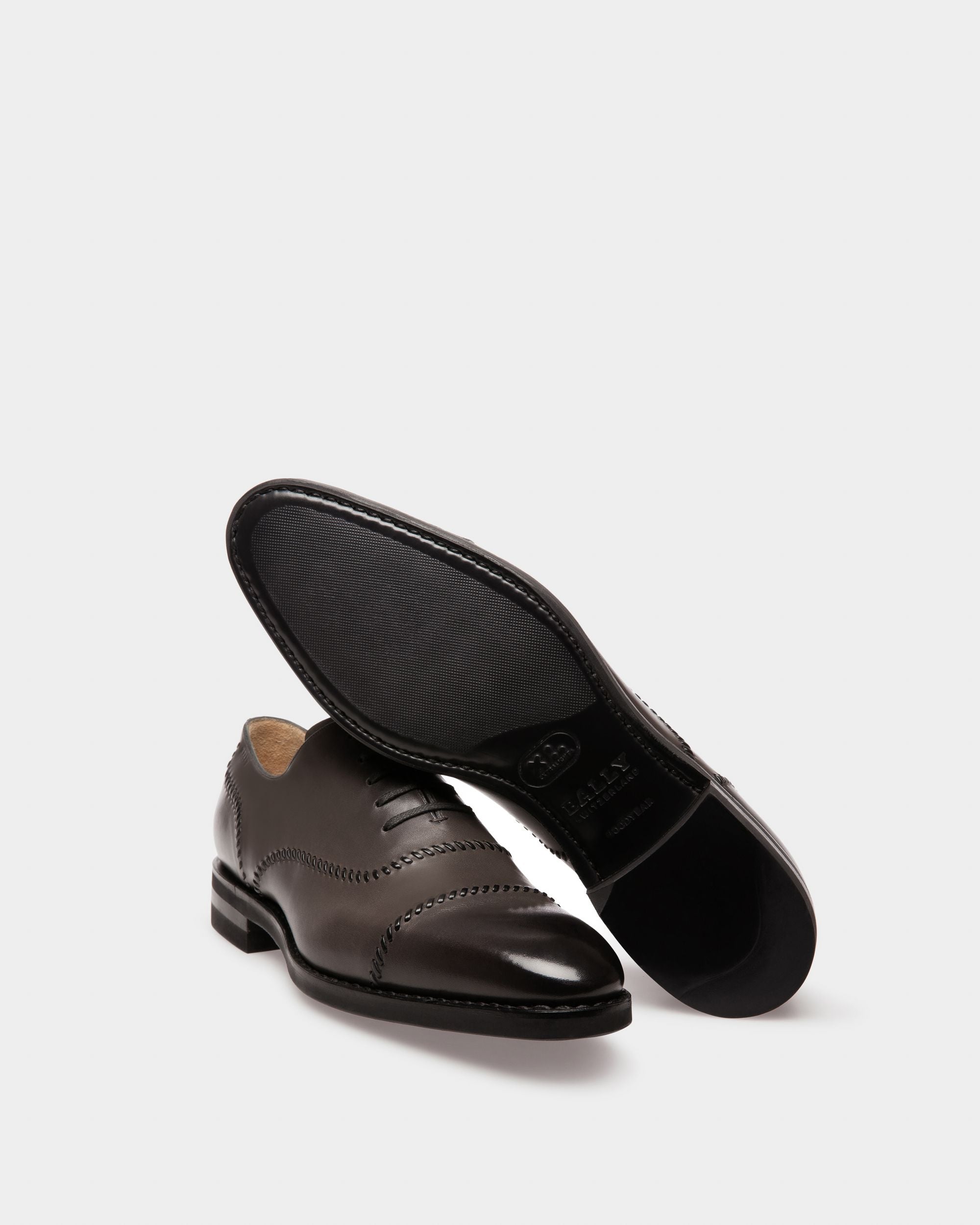 Scleyr Richelieen En Cuir Vert Militaire - Homme - Bally - 05