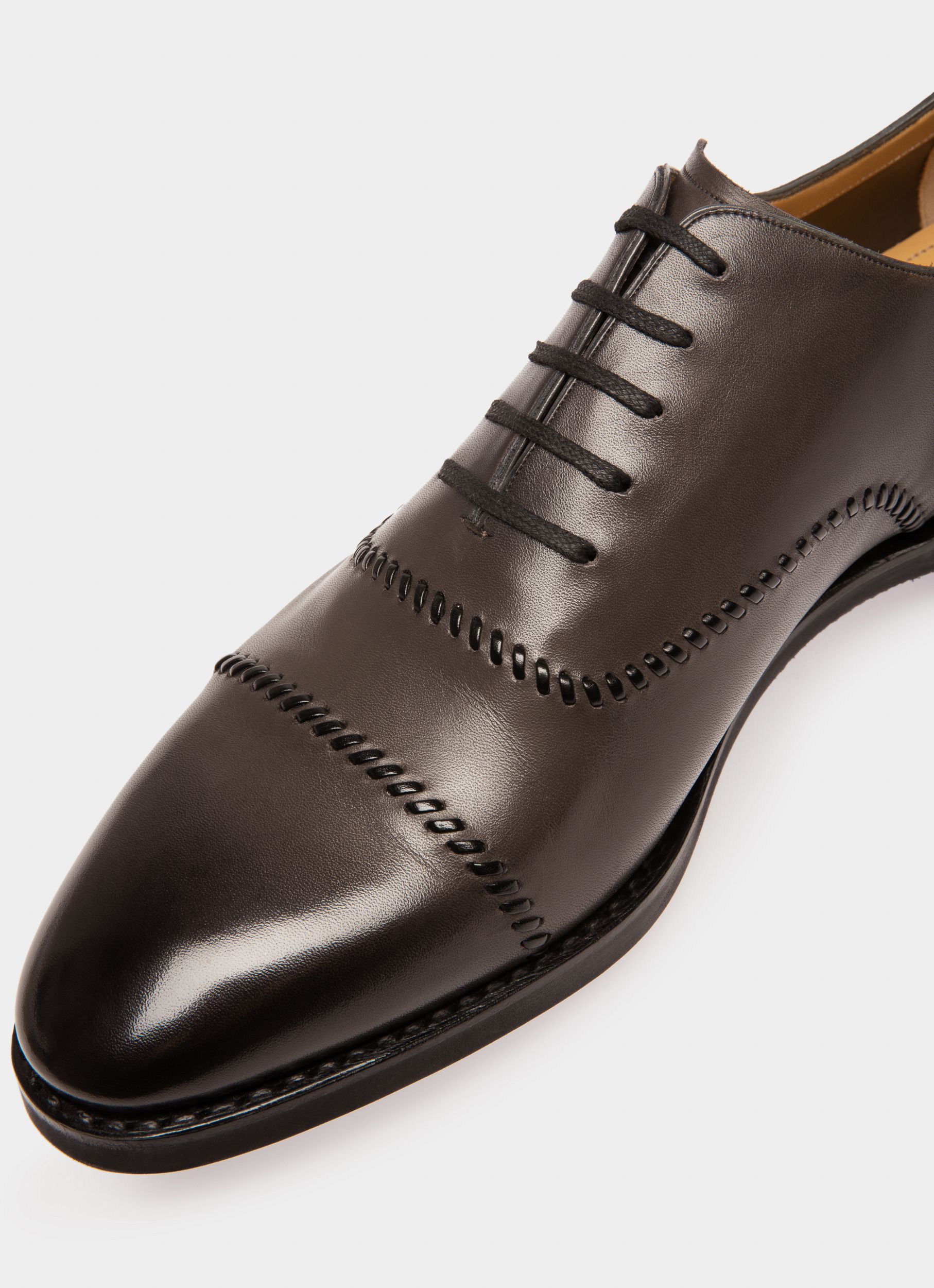 Scleyr Richelieen En Cuir Vert Militaire - Homme - Bally - 06