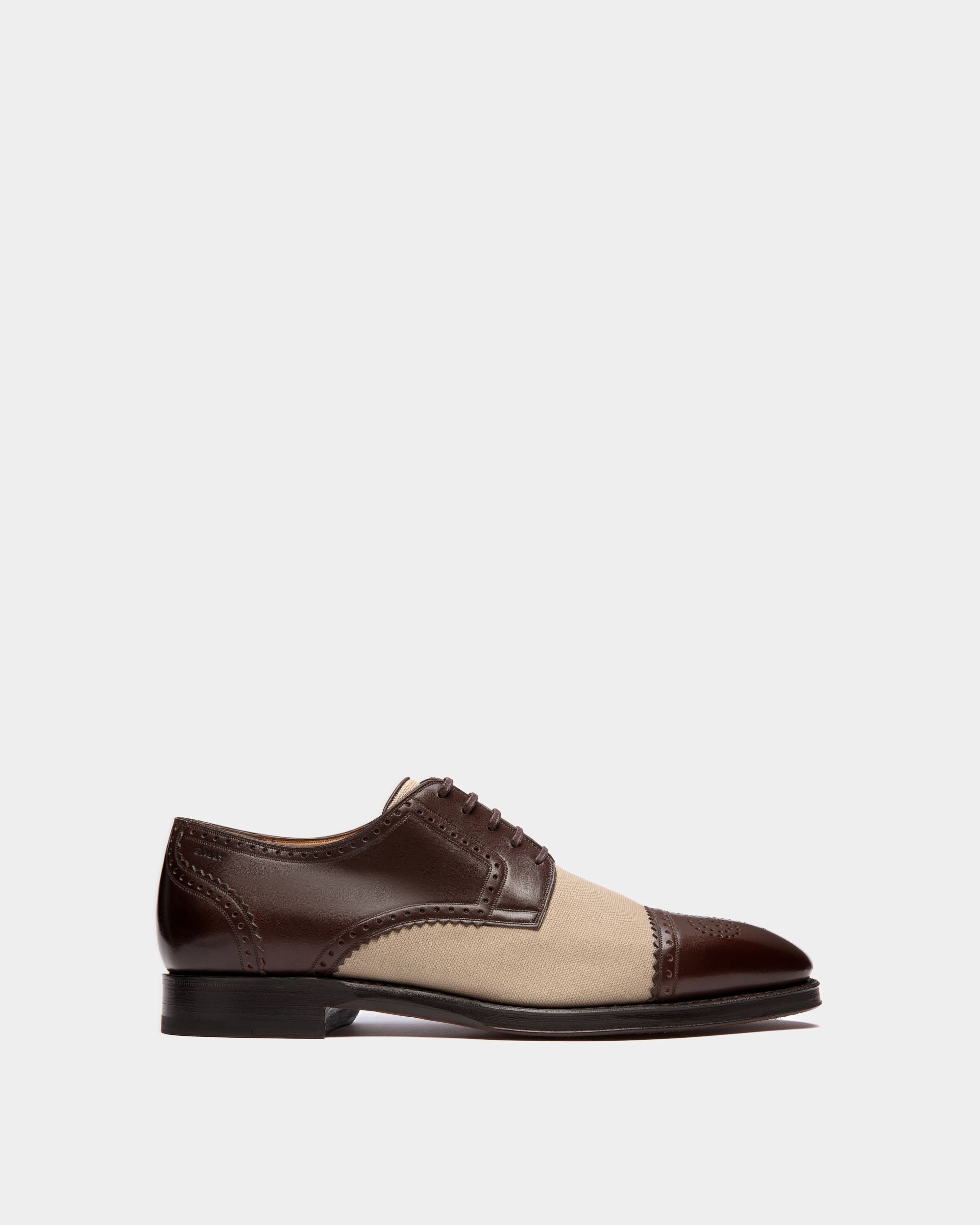 Derby Scribe En Cuir Et Tissu - Homme - Bally - 01