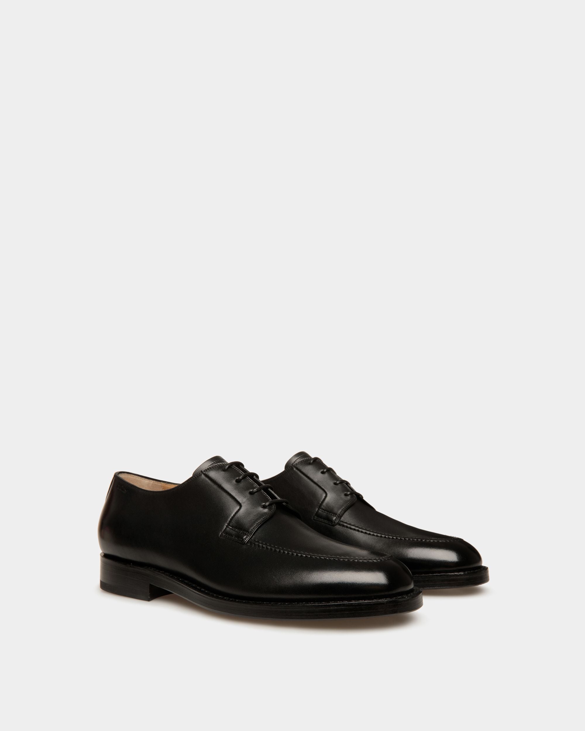 Derby Schoenen En Cuir Noir - Homme - Bally - 02