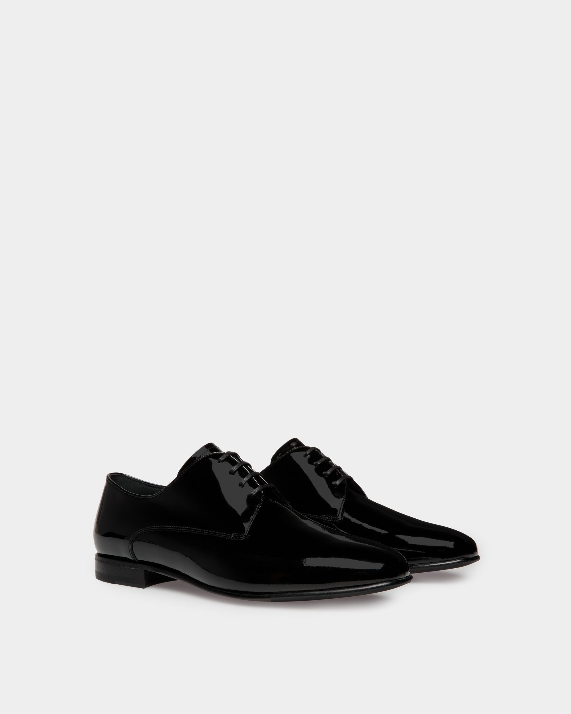 Derby Suisse en Cuir Verni Noir - Homme - Bally - 03
