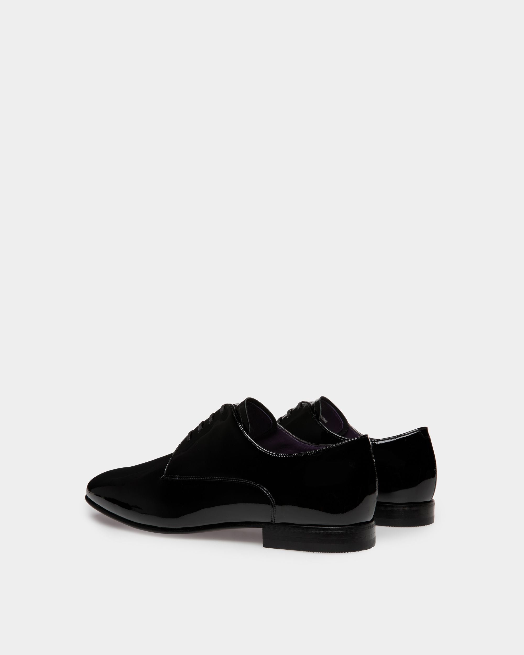 Derby Suisse en Cuir Verni Noir - Homme - Bally - 04