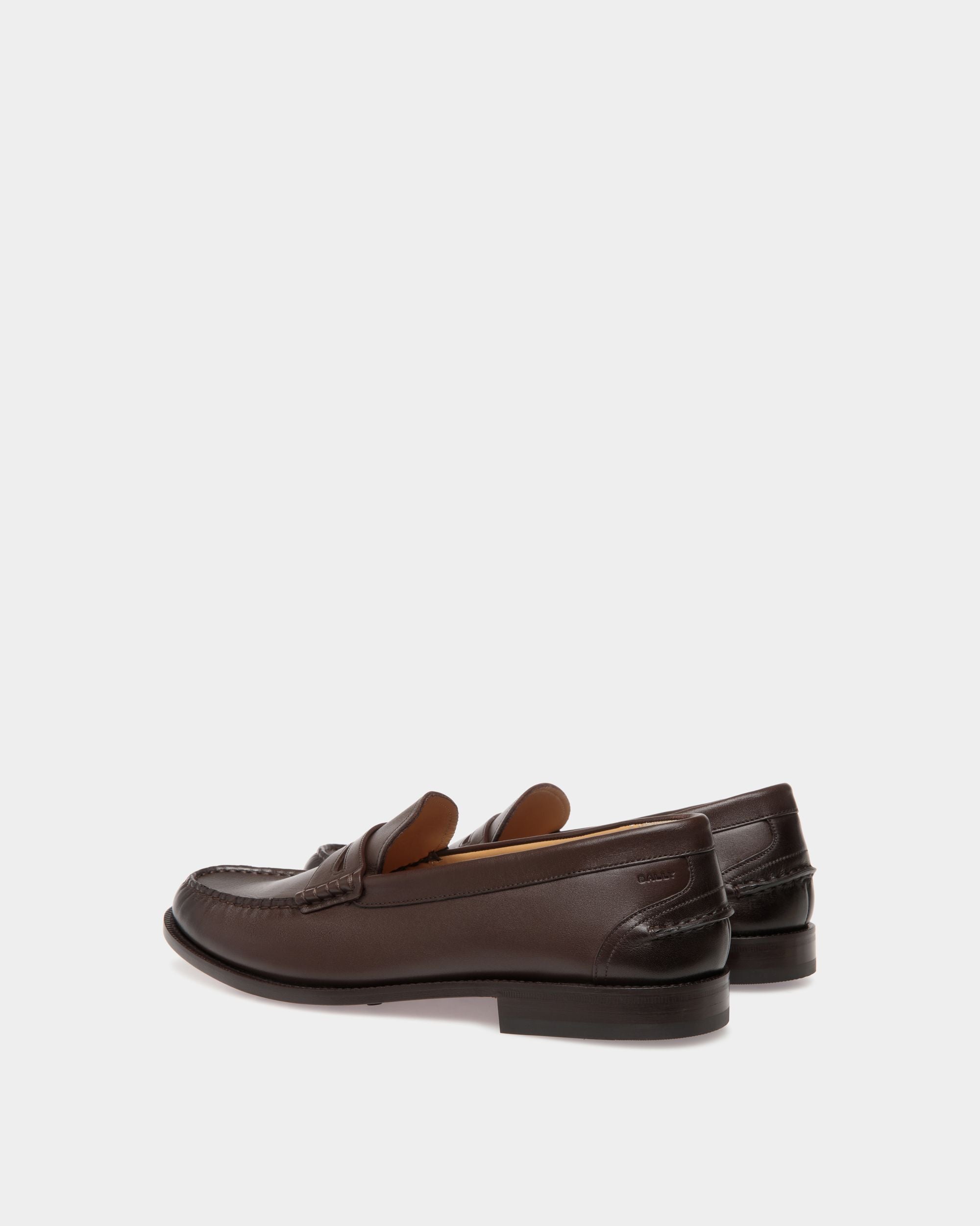 Oregon Moccassins In Brown Leather - Homme - Bally - 03