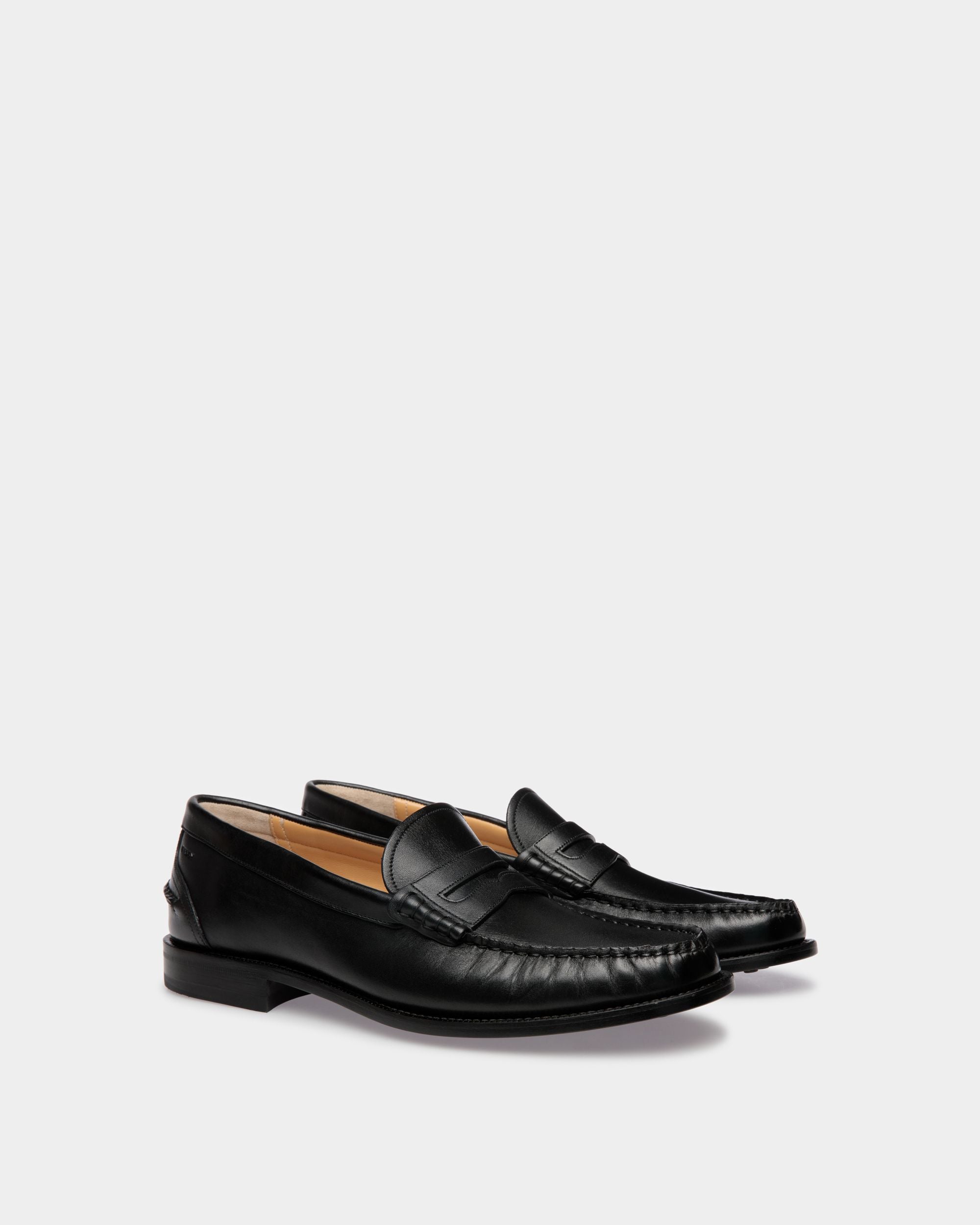 Mocassin Oregon En Cuir Noir - Homme - Bally - 03
