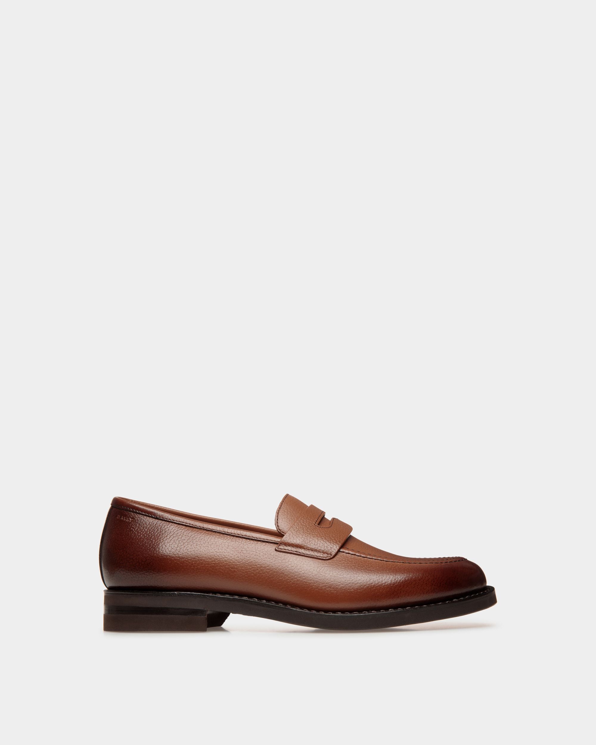 Mocassin Schoenen En Cuir Gaufré - Homme - Bally - 01