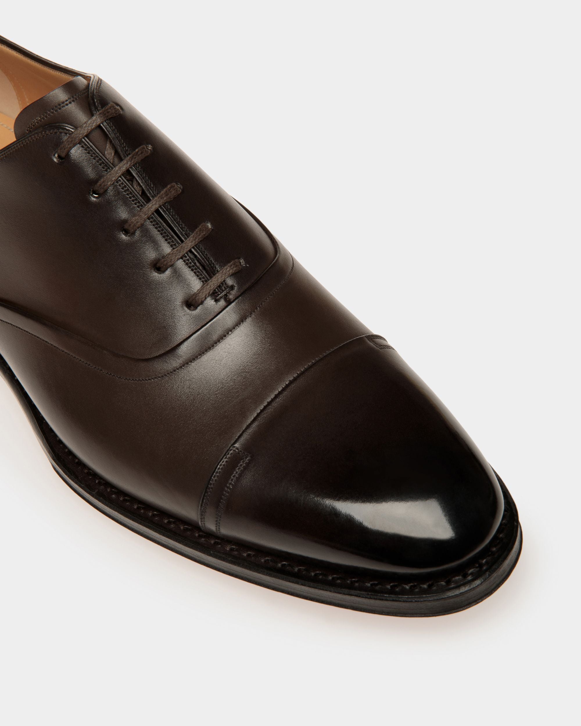 Richelieu Scribe Un En Cuir Ébène - Homme - Bally - 05