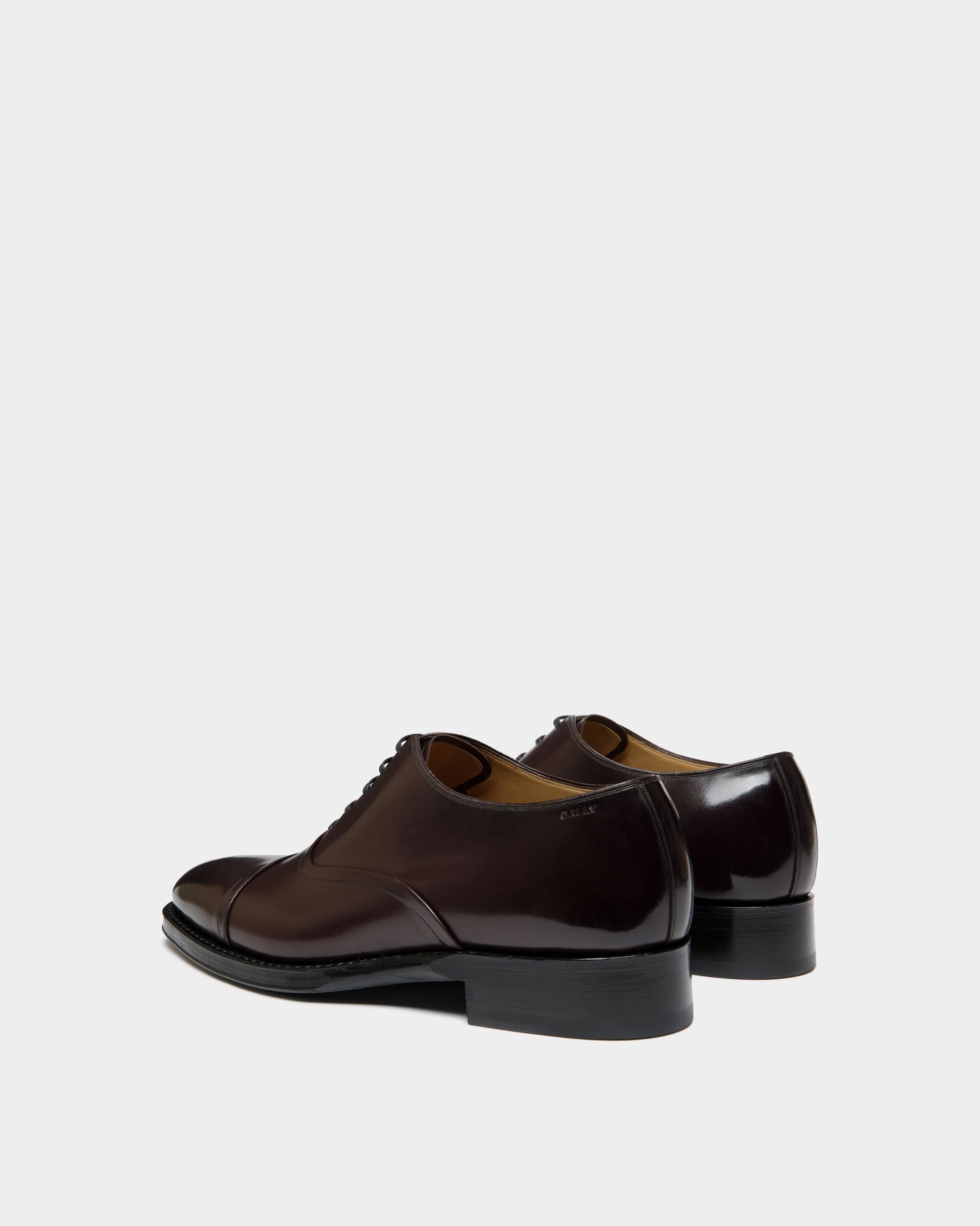 Richelieu Scribe Un En Cuir Deep Burgundy - Homme - Bally - 04